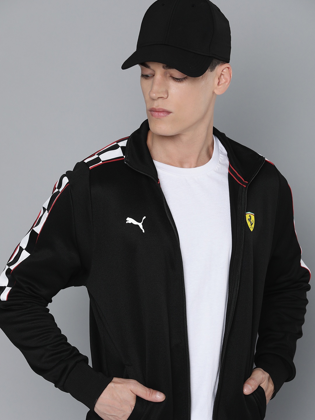 

PUMA Motorsport Men Black Ferrari Race MT7 Track Jacket