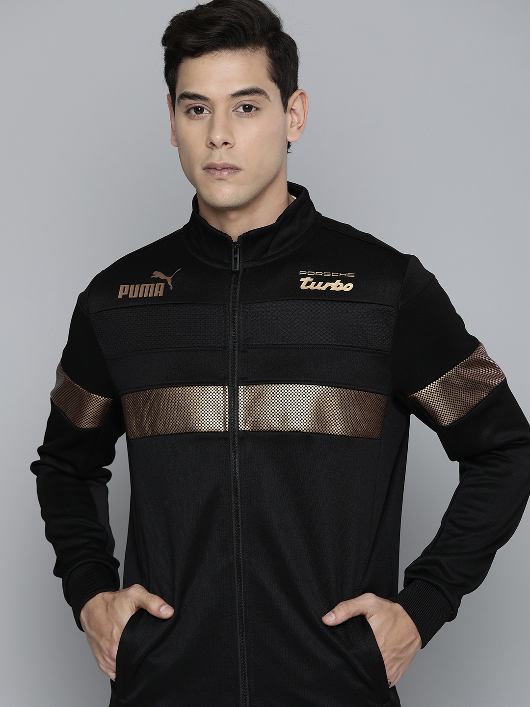 

PUMA Motorsport Men Regular Fit Porsche Legacy Metal Energy Sporty Jacket, Black
