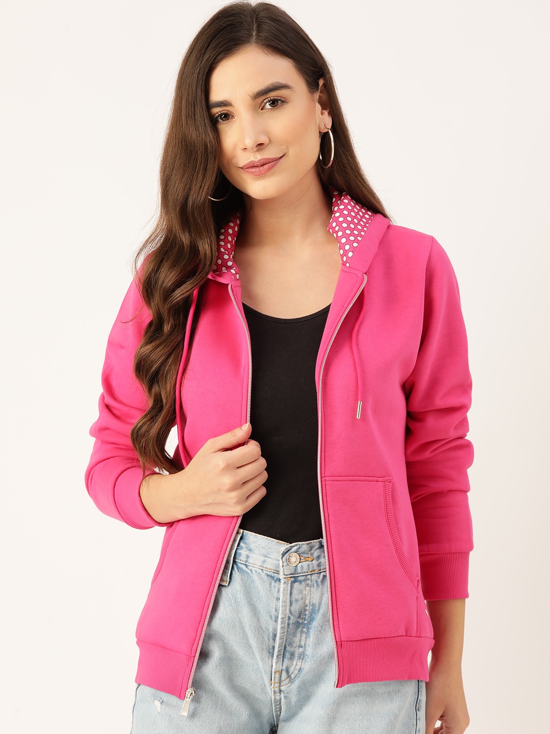 

Monte Carlo Women Pink Hooded Sweatshirt