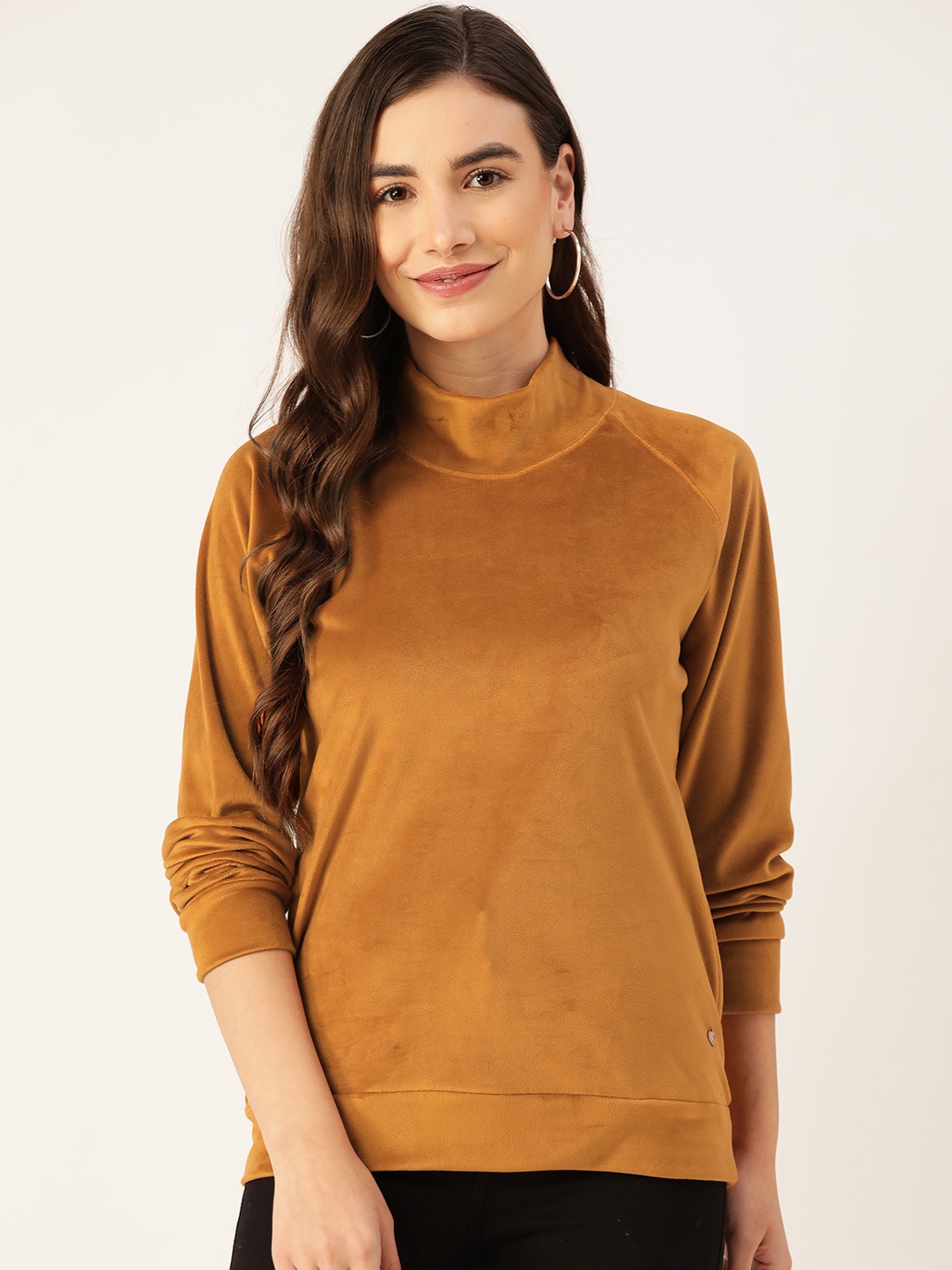 

Monte Carlo Women Brown Solid Sweatshirt