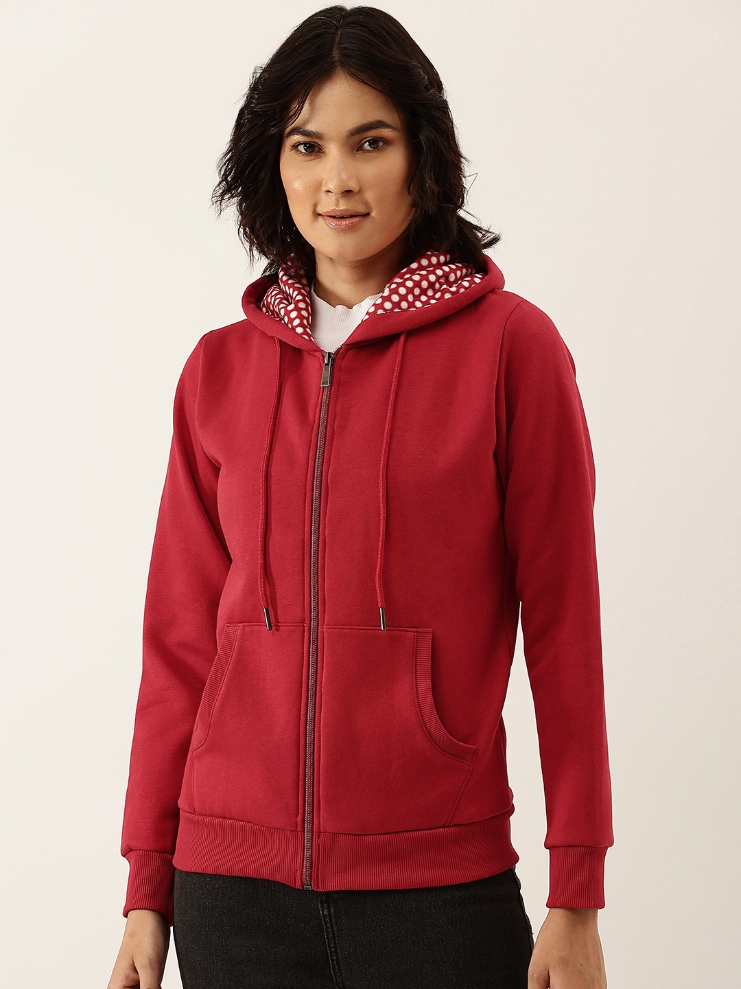 

Monte Carlo Women Red Hooded Sweatshirt