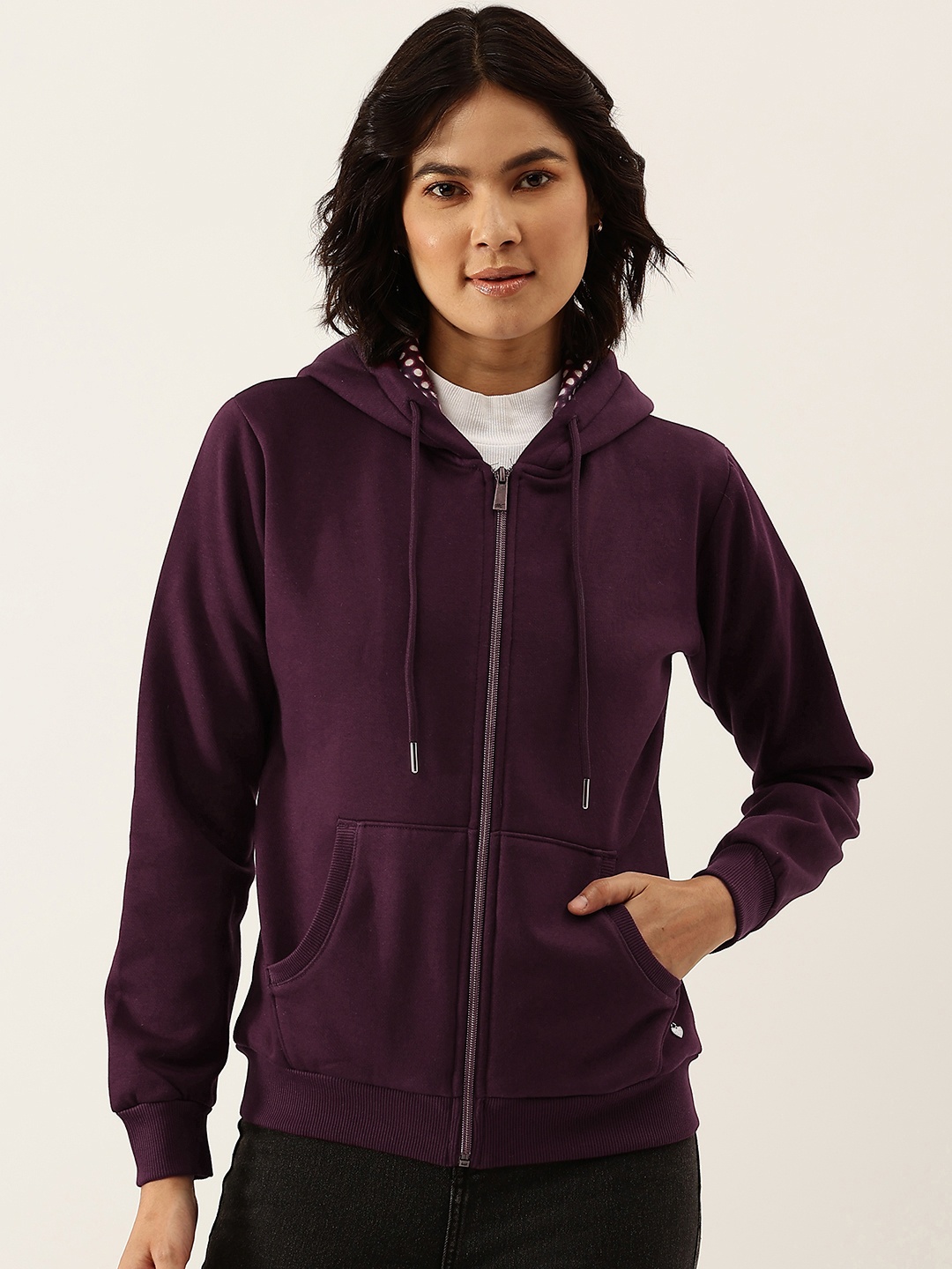 

Monte Carlo Women Burgundy Hooded Sweatshirt