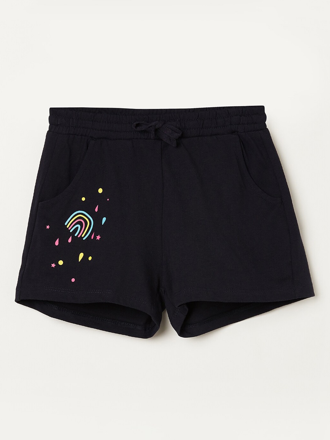 

Fame Forever by Lifestyle Girls Navy Blue Printed Shorts