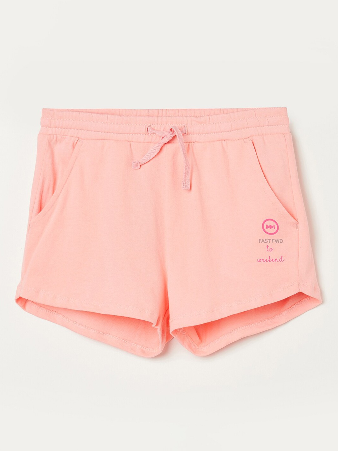 

Fame Forever by Lifestyle Girls Peach-Coloured Shorts