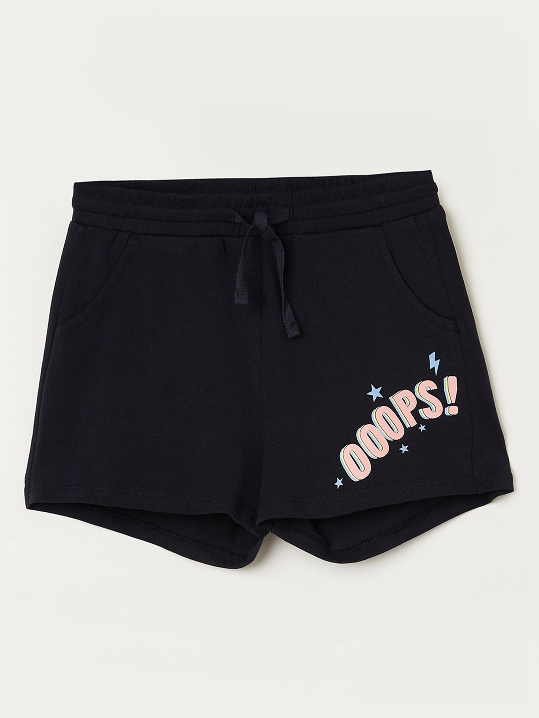 

Fame Forever by Lifestyle Girls Navy Blue Printed Shorts