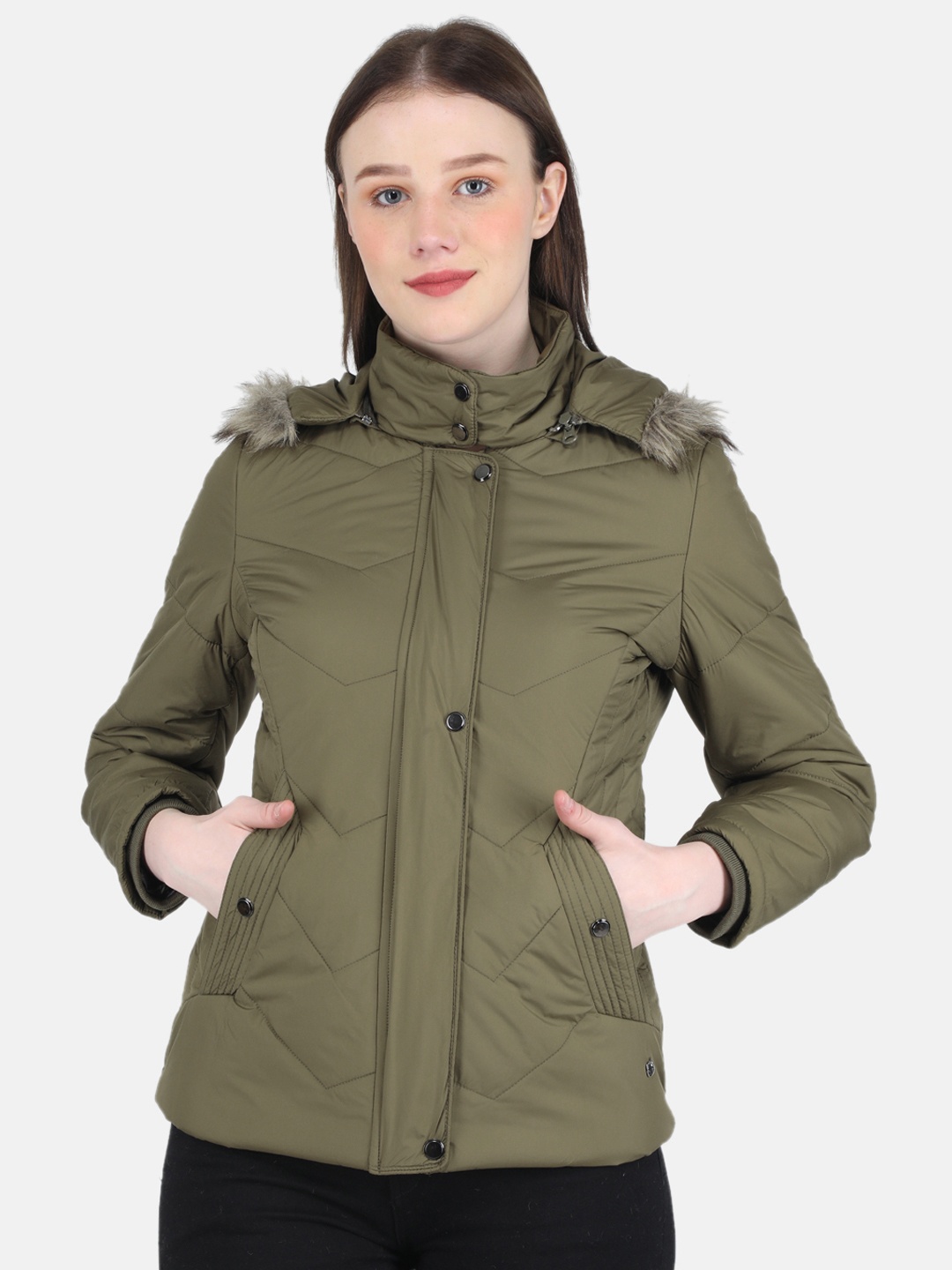 

Monte Carlo Hooded Padded Jacket, Olive