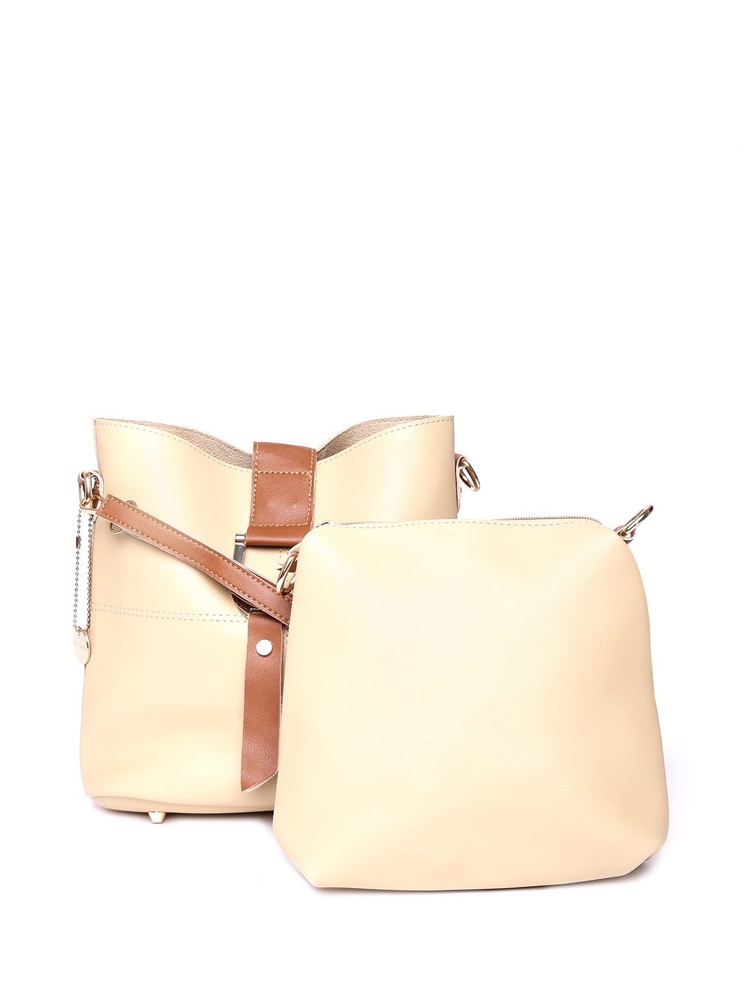 

Lino Perros Beige Solid Sling Bag