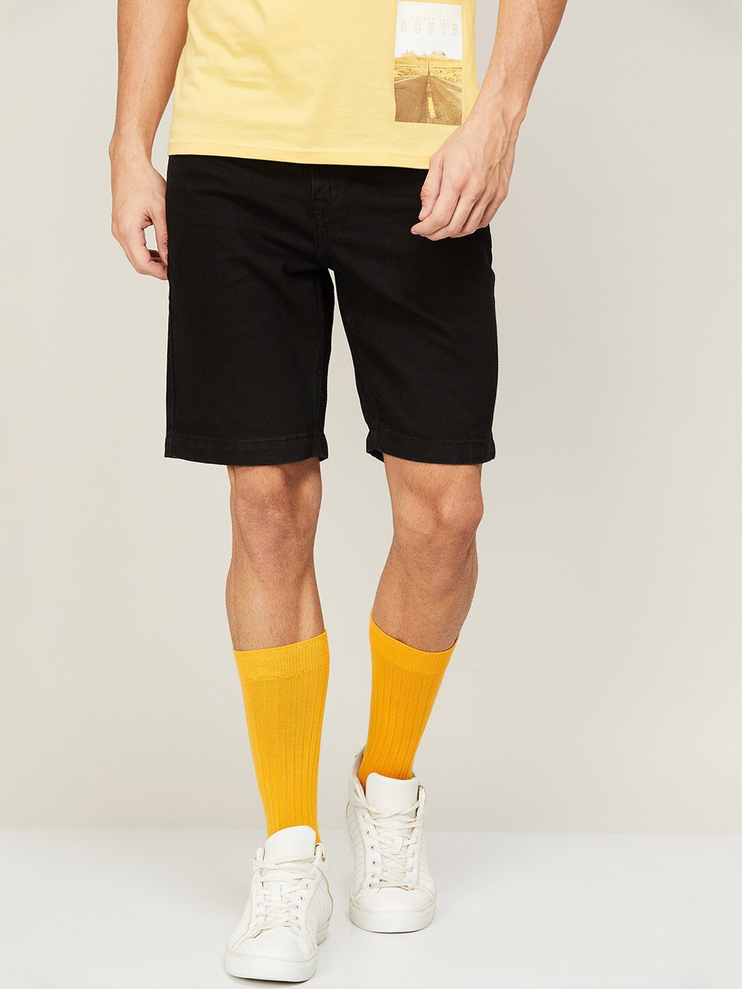 

Forca by Lifestyle Men Black Regular Shorts
