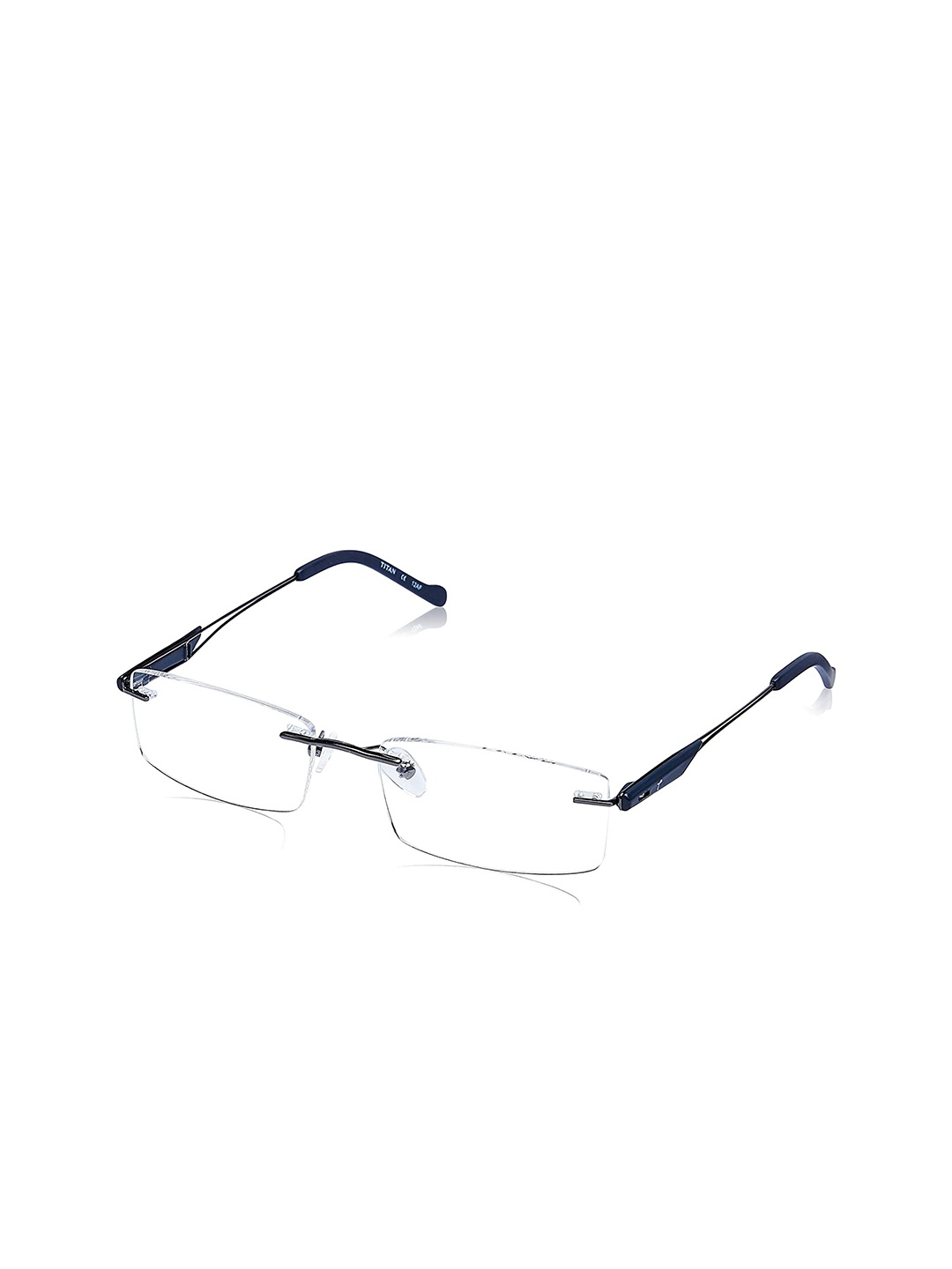 

Titan Unisex Grey Rimless Rectangle Frames