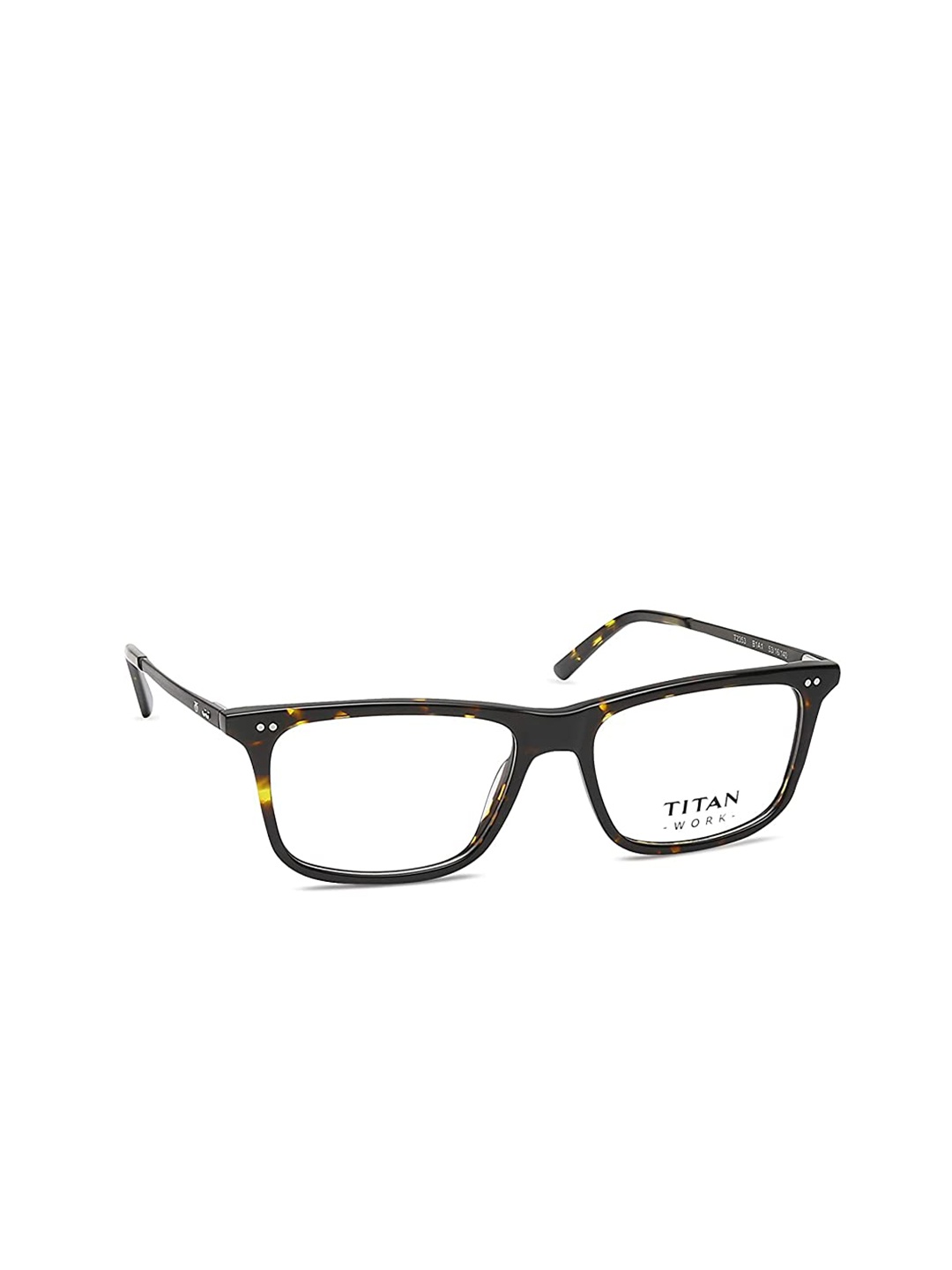 

Titan Unisex Black & Yellow Abstract Full Rim Rectangle Frames