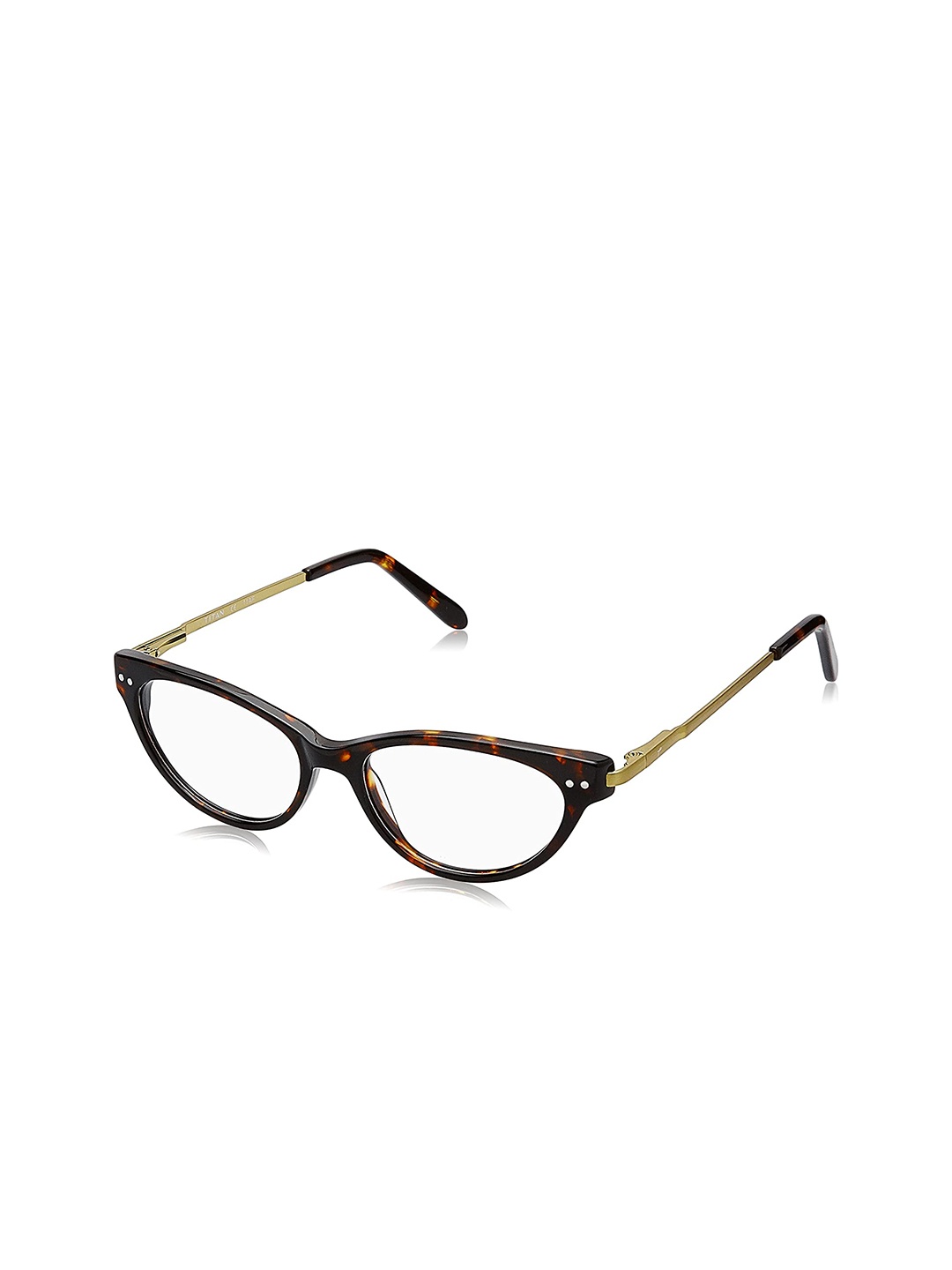 

Titan Unisex Brown & Gold-Toned Abstract Full Rim Cateye Frames