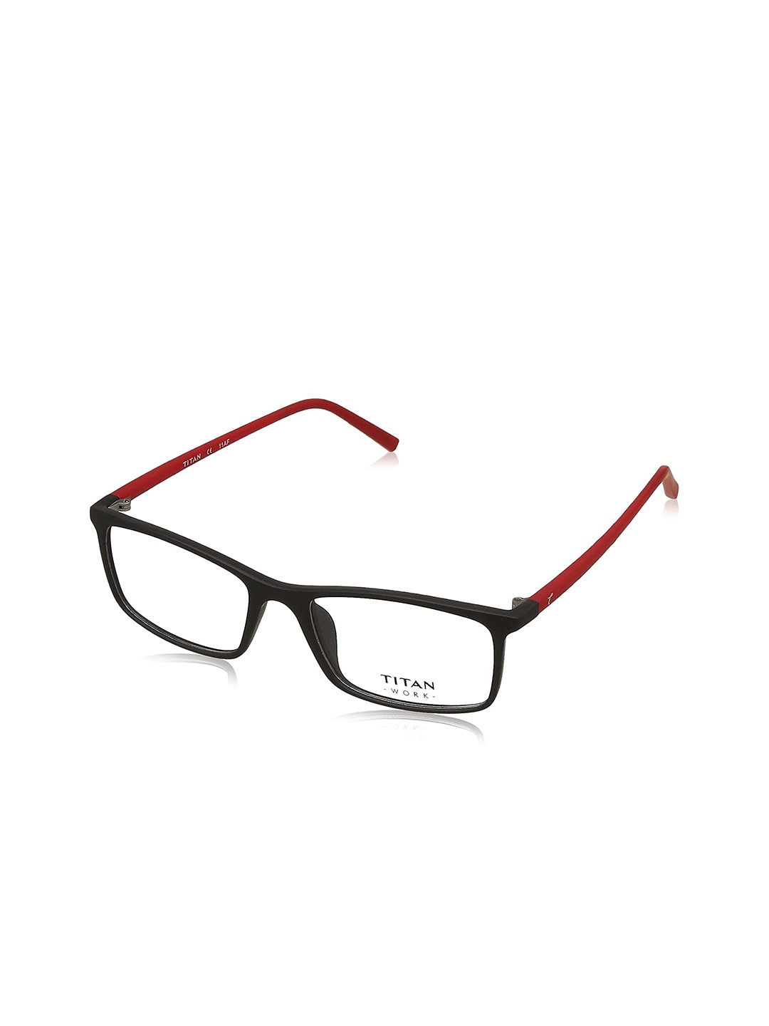 

Titan Adults Unisex Red & Black Full Rim Rectangle Frames