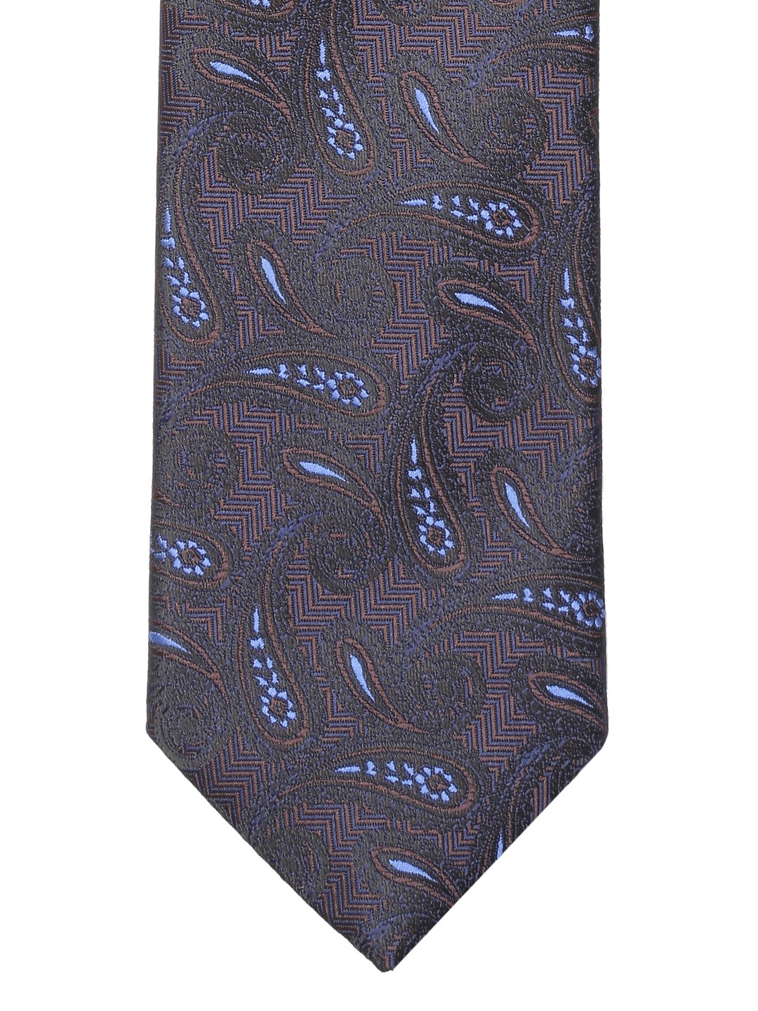 

Lino Perros Black & Brown Patterned Tie