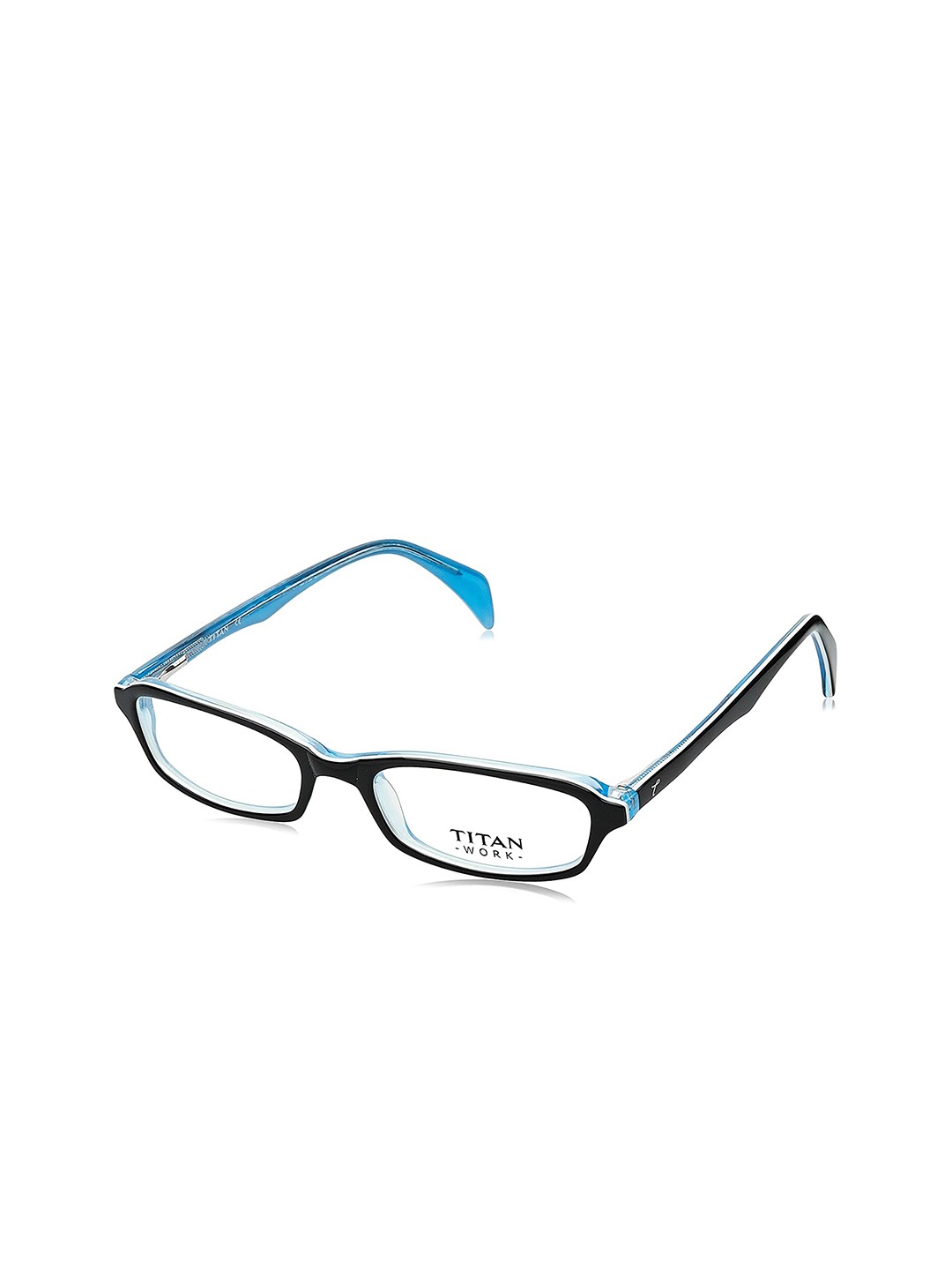 

Titan Unisex Black & Blue Full Rim Rectangle Frames TR1015B1A1
