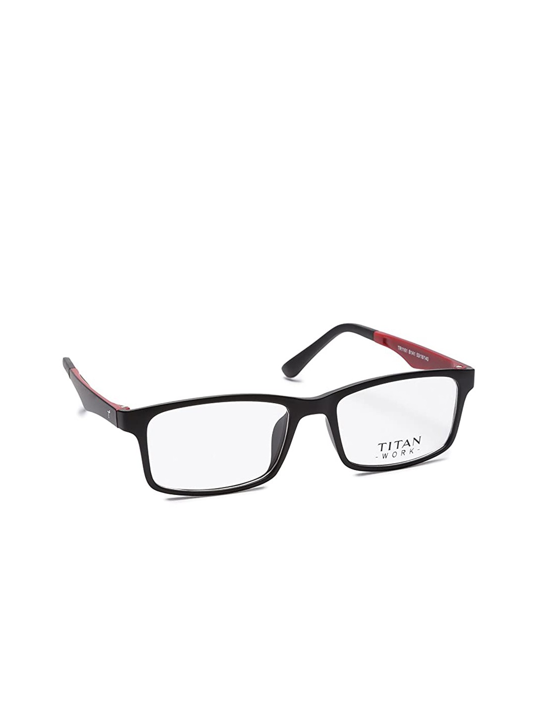 

Titan Unisex Black & Maroon Full Rim Rectangle Frames
