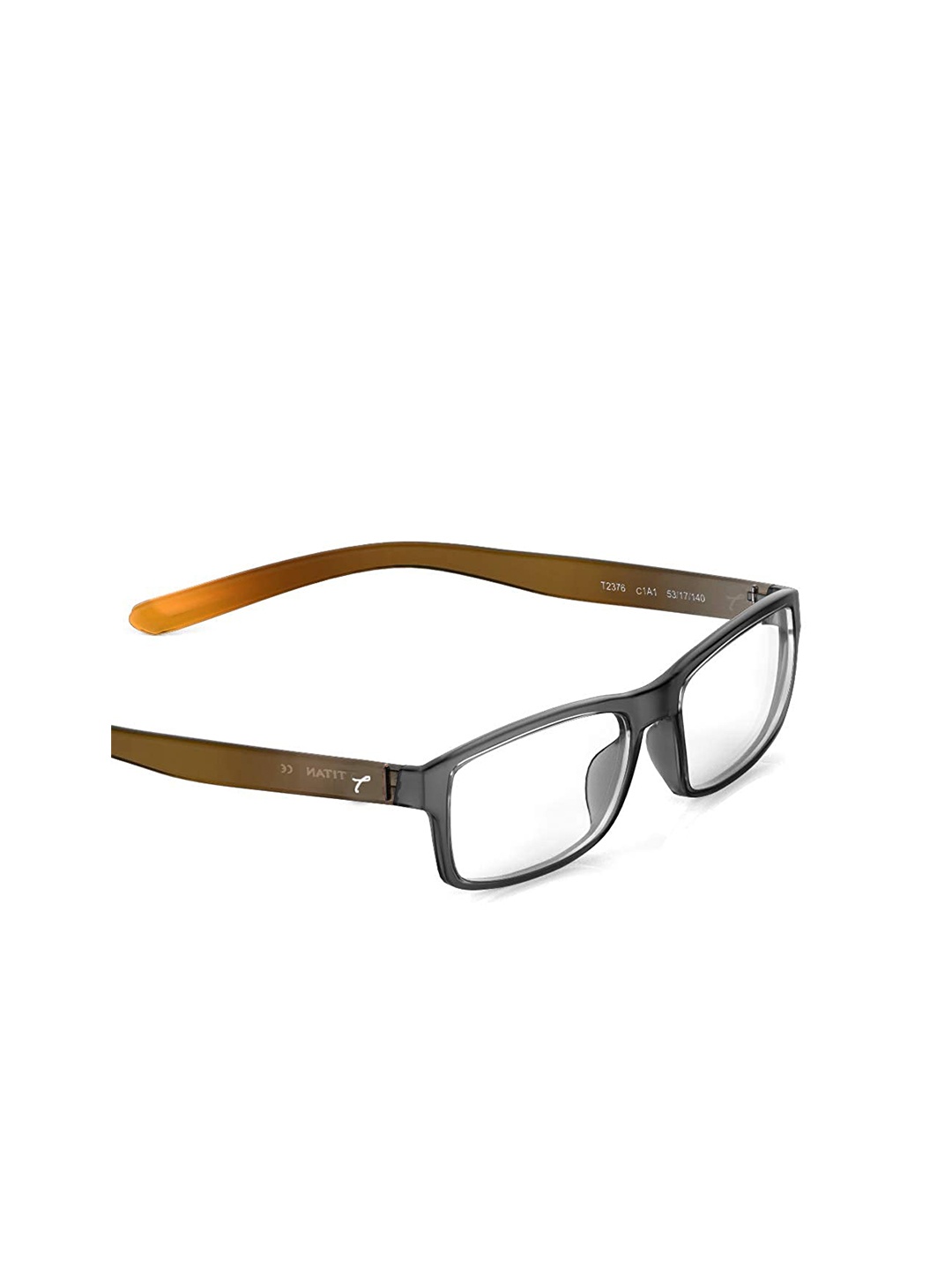 

Titan Unisex Brown & Grey Full Rim Rectangle Frames