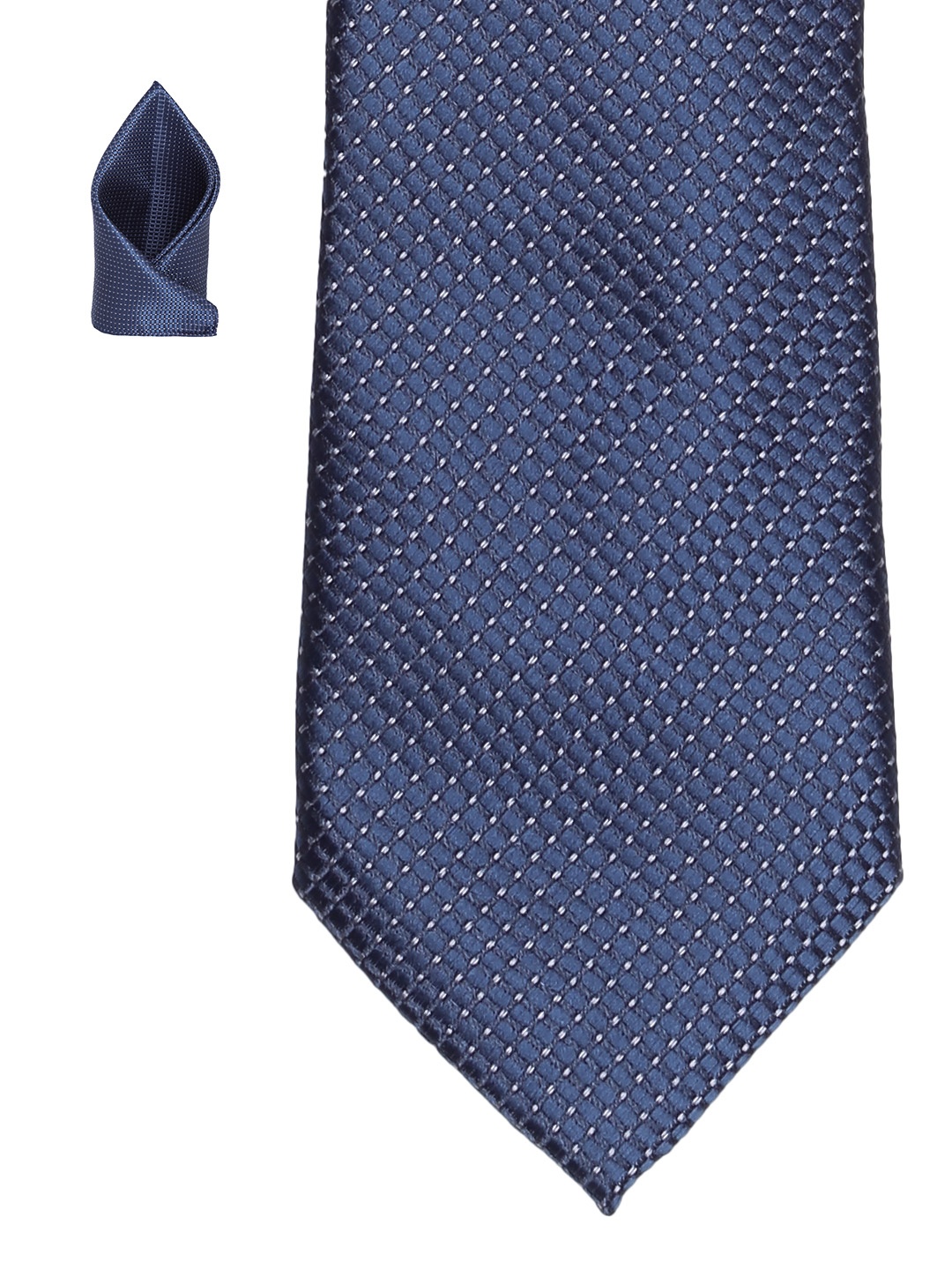 

Lino Perros Men Navy Patterned Accessory Gift Set, Navy blue