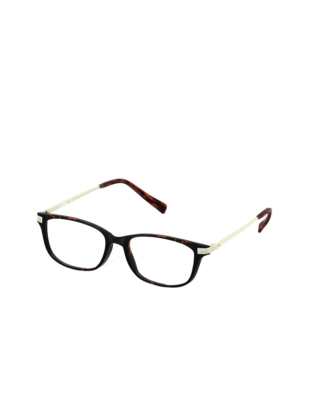 

Titan Unisex Brown & Black Full Rim Square Frames