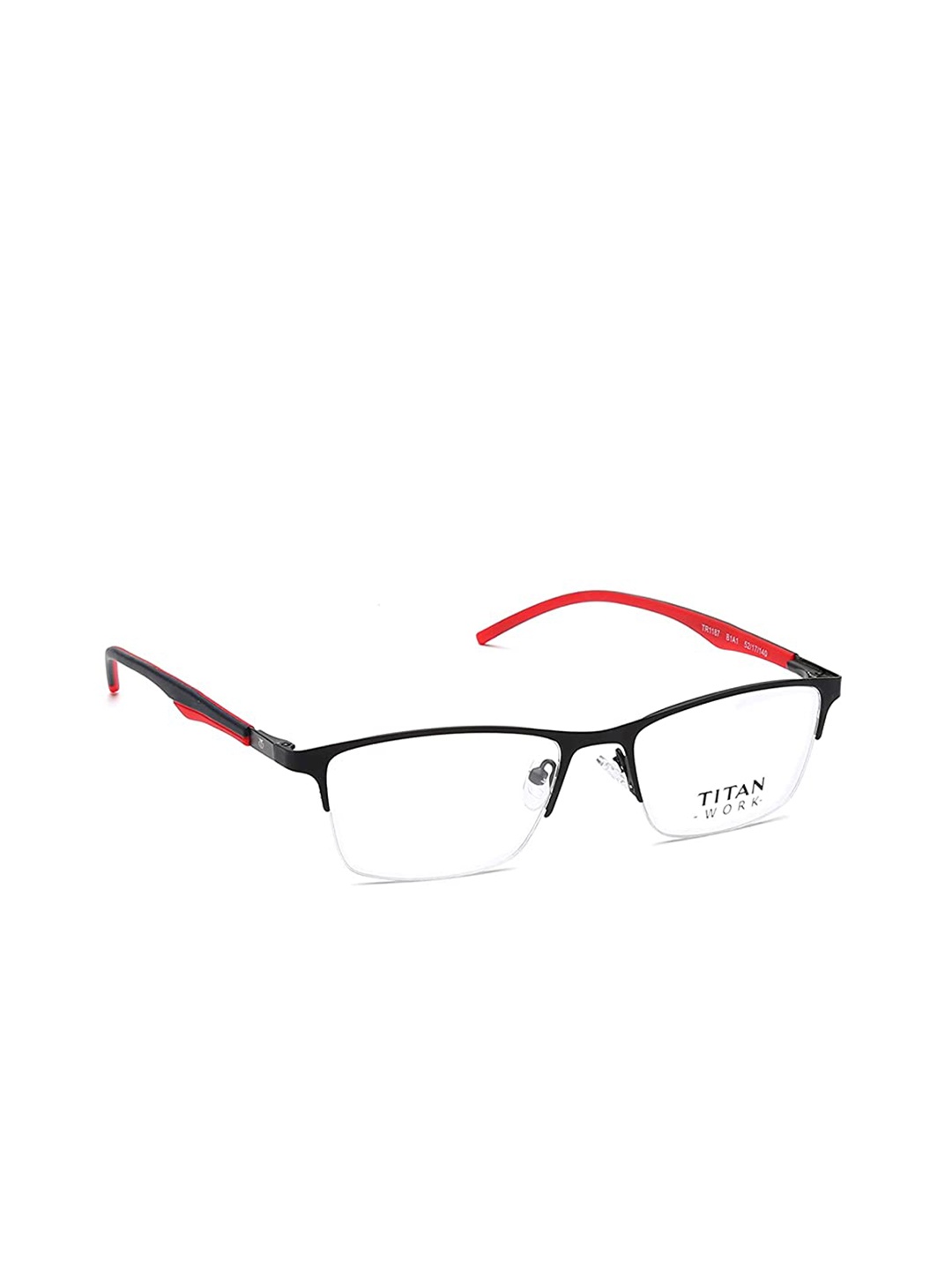 

Titan Unisex Red & Red Half Rim Rectangle Frames
