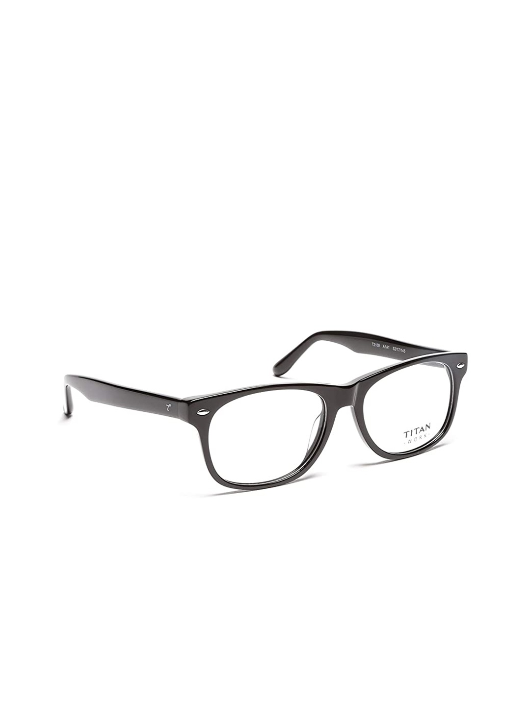 

Titan Unisex Black Full Rim Square Frames