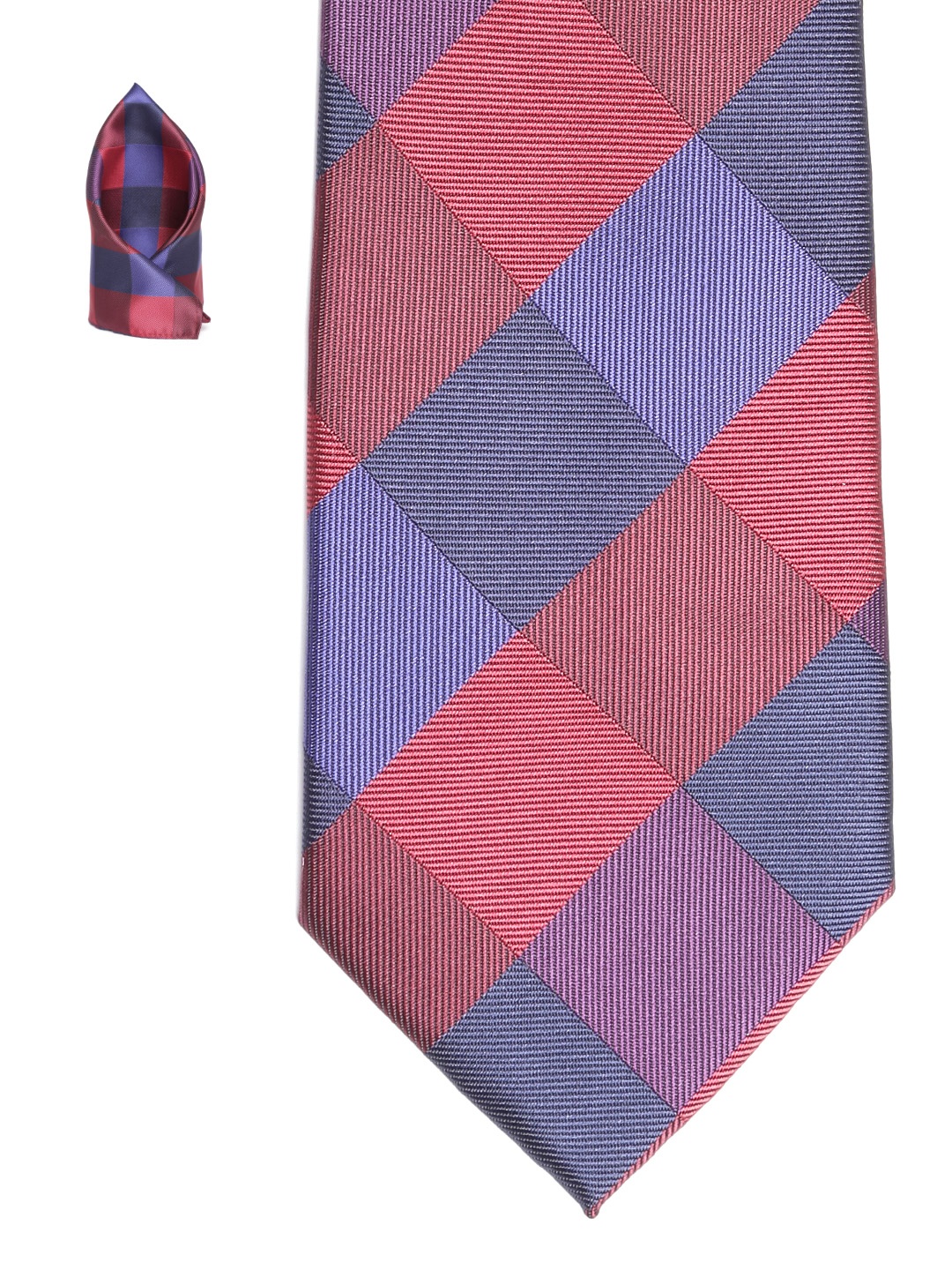 

Lino Perros Men Blue & Red Checked Accessory Gift Set
