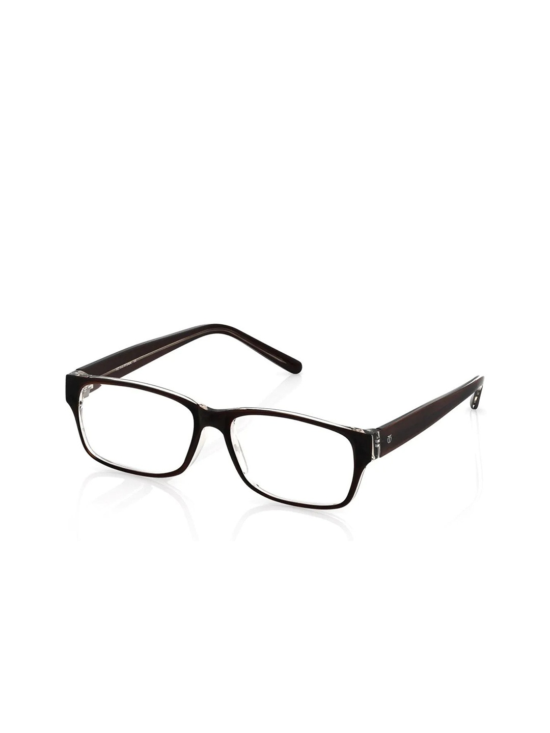 

Titan Unisex Maroon & Black Colourblocked Full Rim Rectangle Frames