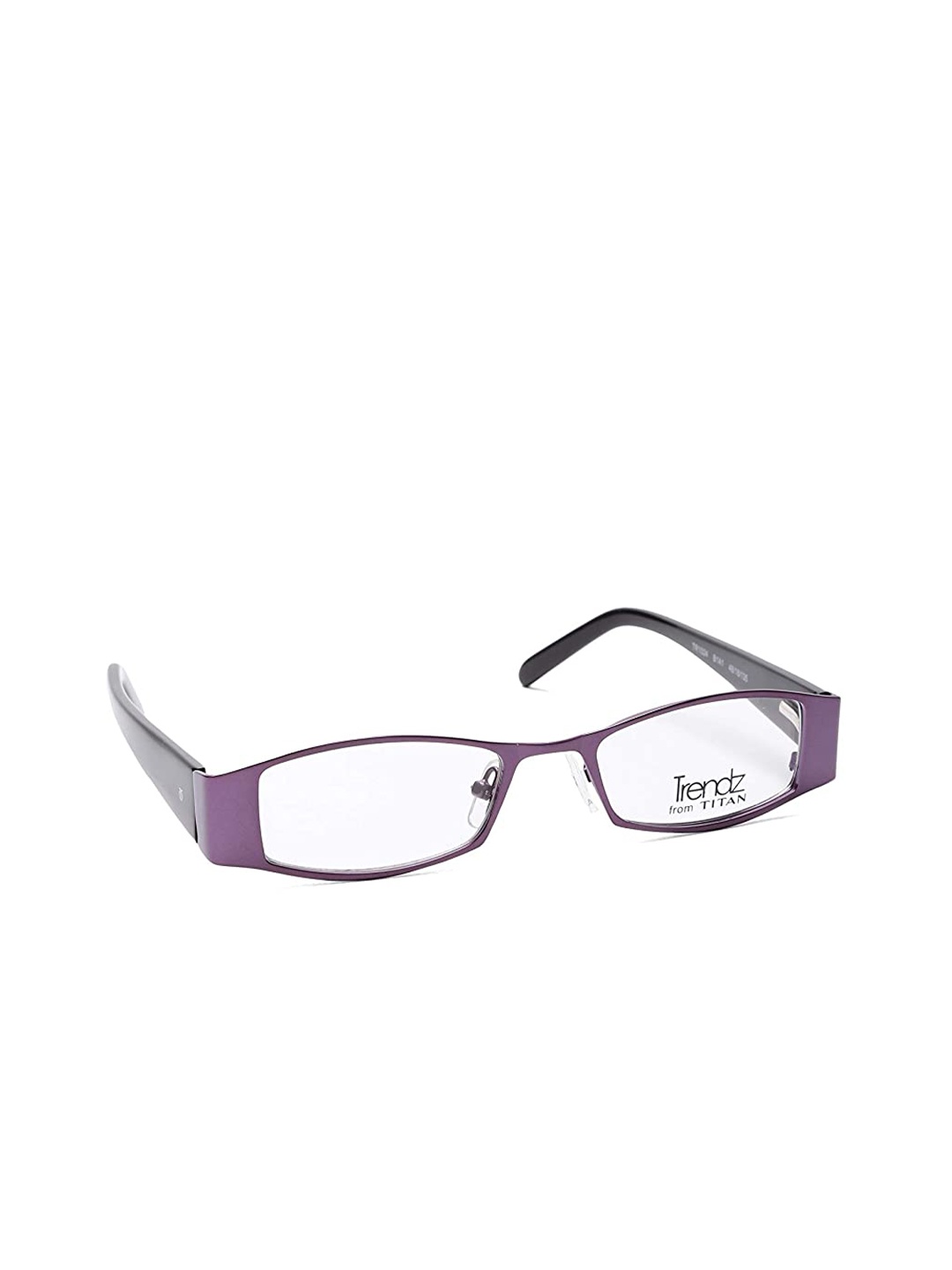 

Titan Unisex Purple & Black Colourblocked Full Rim Rectangle Frames