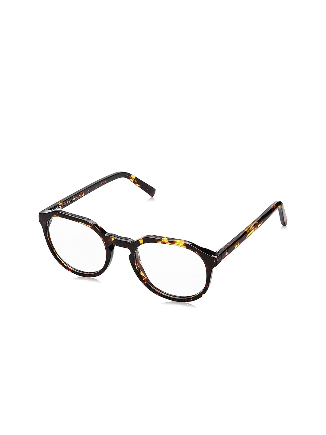 

Titan Unisex Brown & Yellow Abstract Full Rim Round Frames
