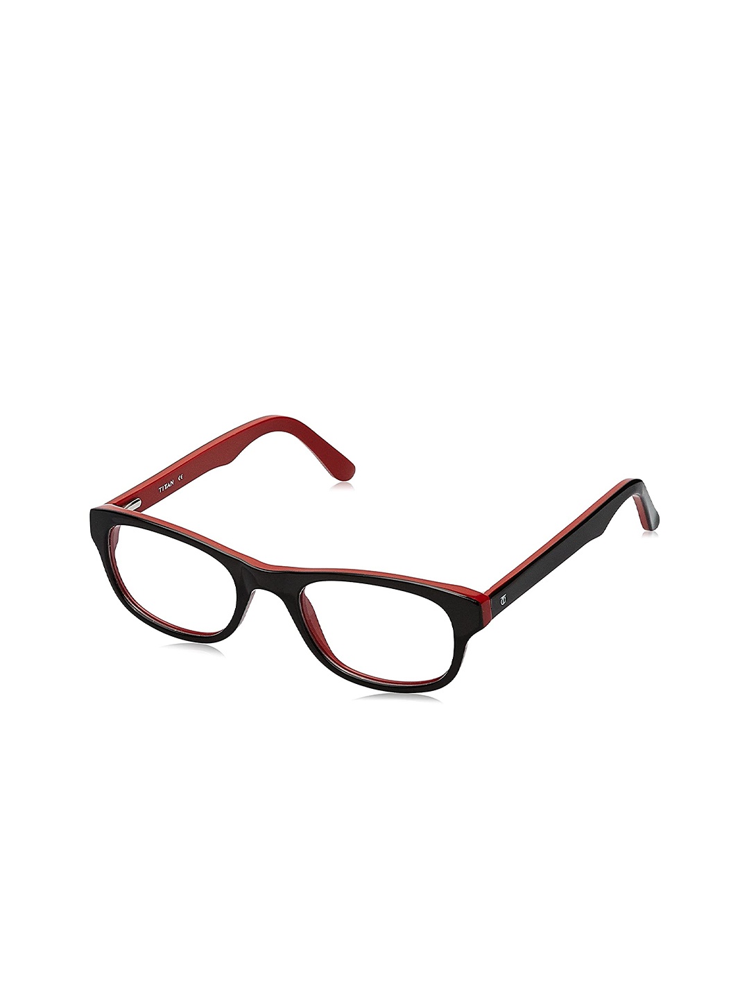 

Titan Unisex Black & Red Full Rim Rectangle Frames