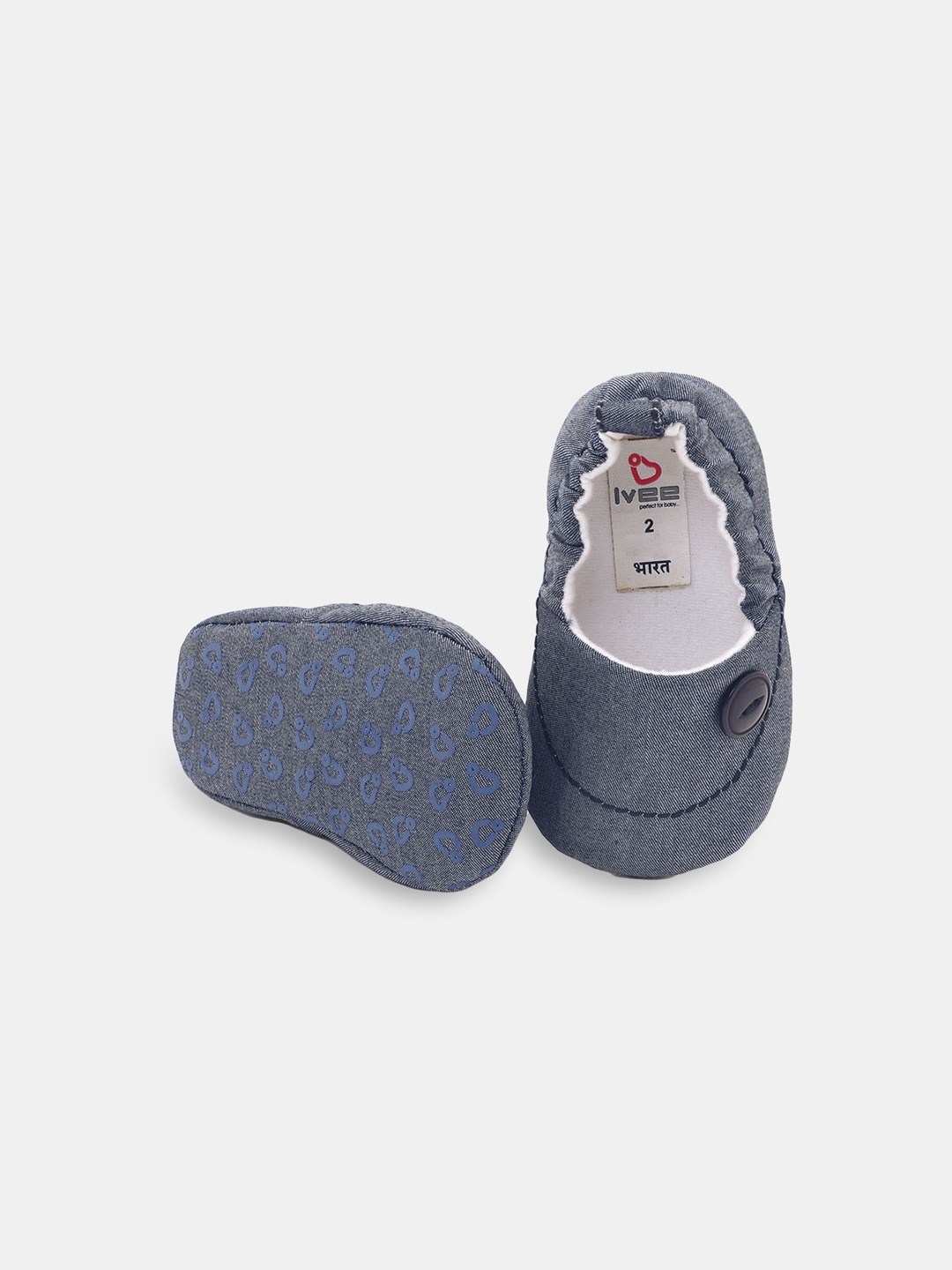 

Hopscotch Kids Blue Applique Mary Jane Booties