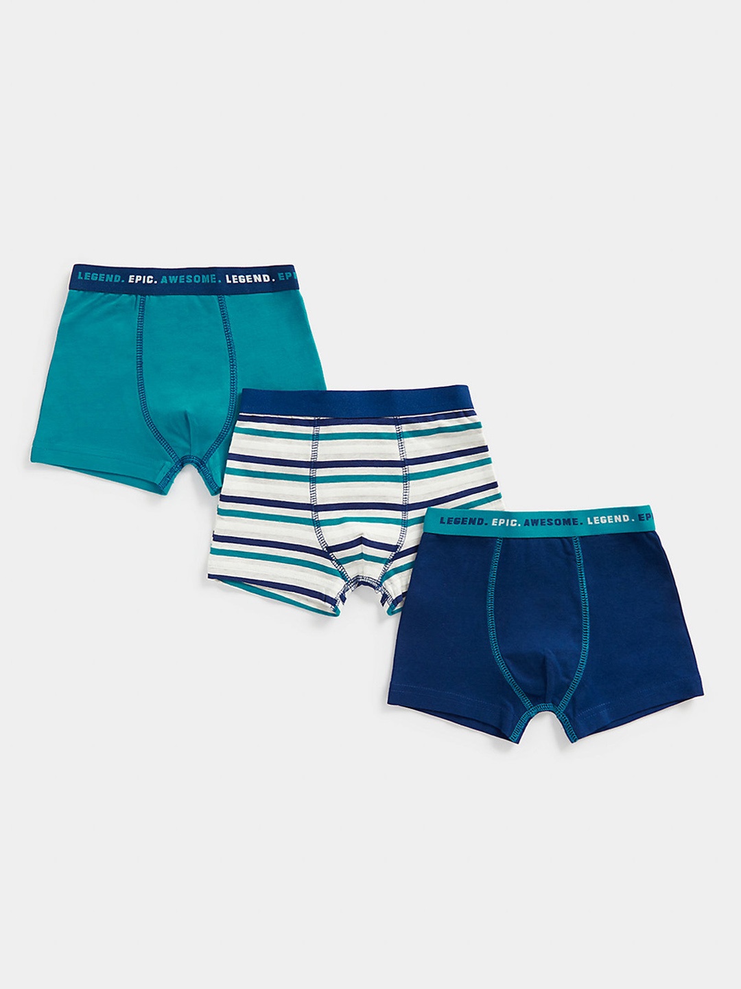 

mothercare Boys Blue Pack Of 3 Trunks
