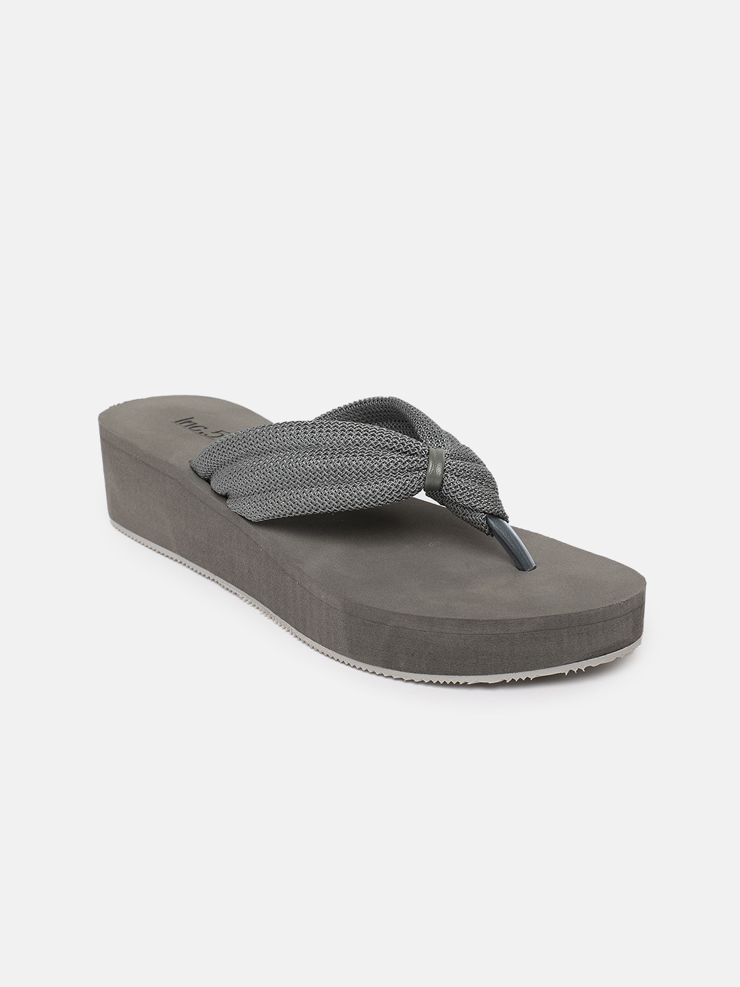 

Inc 5 Grey Textured Comfort Heels