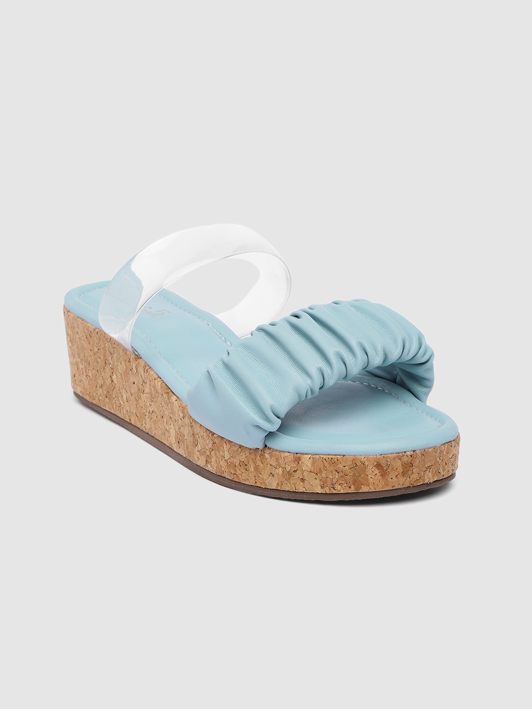 

Inc 5 Women Blue Solid Wedge