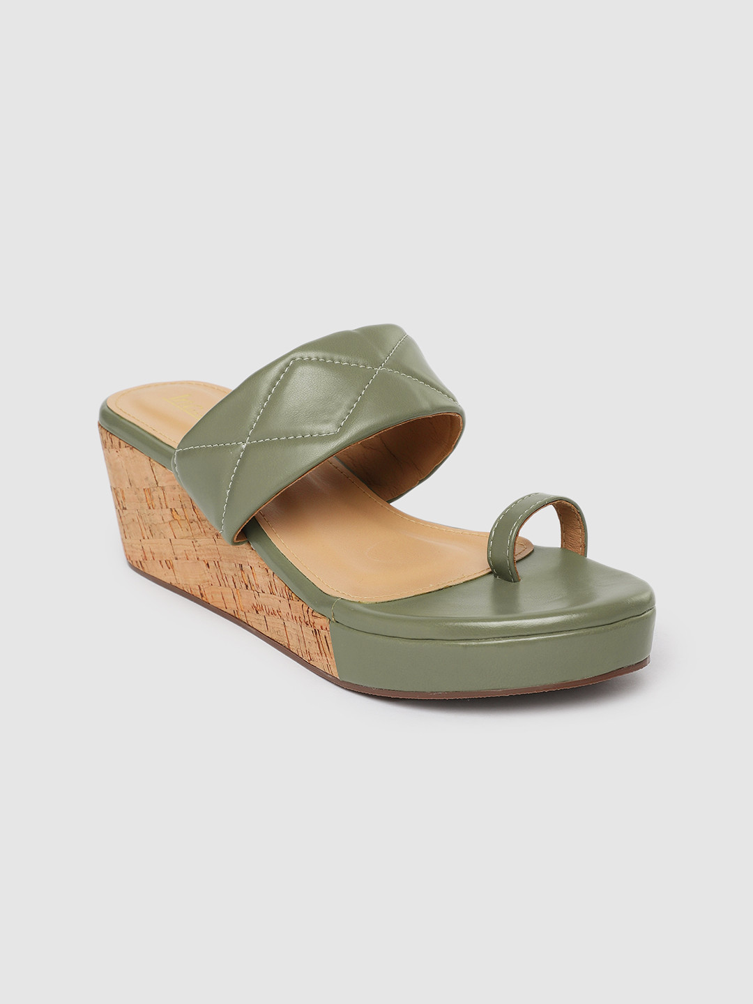 

Inc 5 Women Green One Toe Wedges