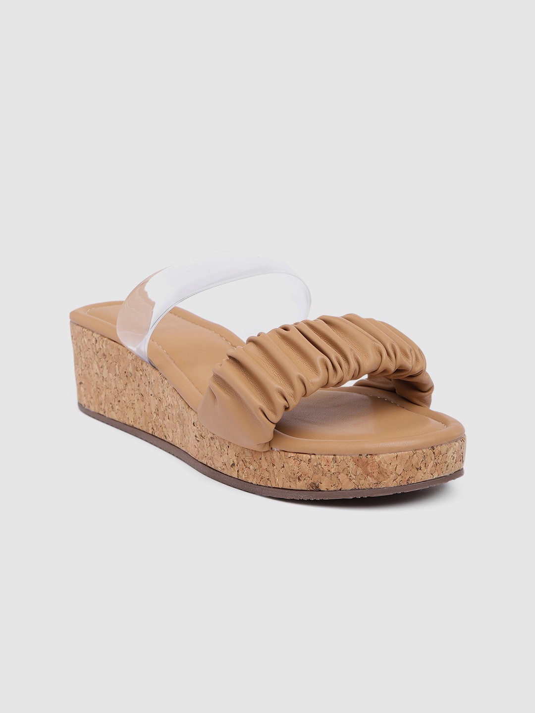 

Inc 5 Women Brown Open Toe Wedges