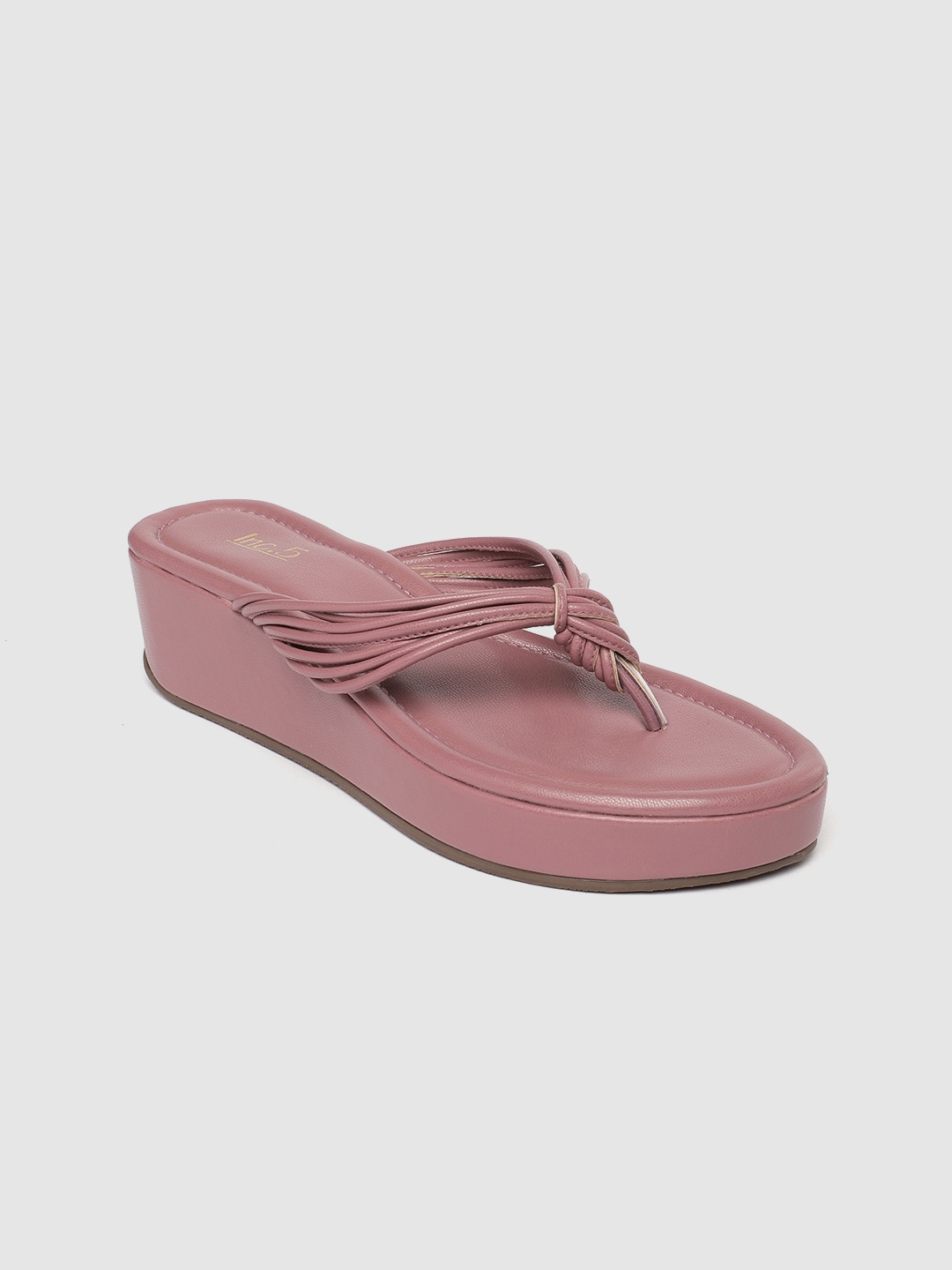 

Inc 5 Women Purple Solid Wedge Sandals