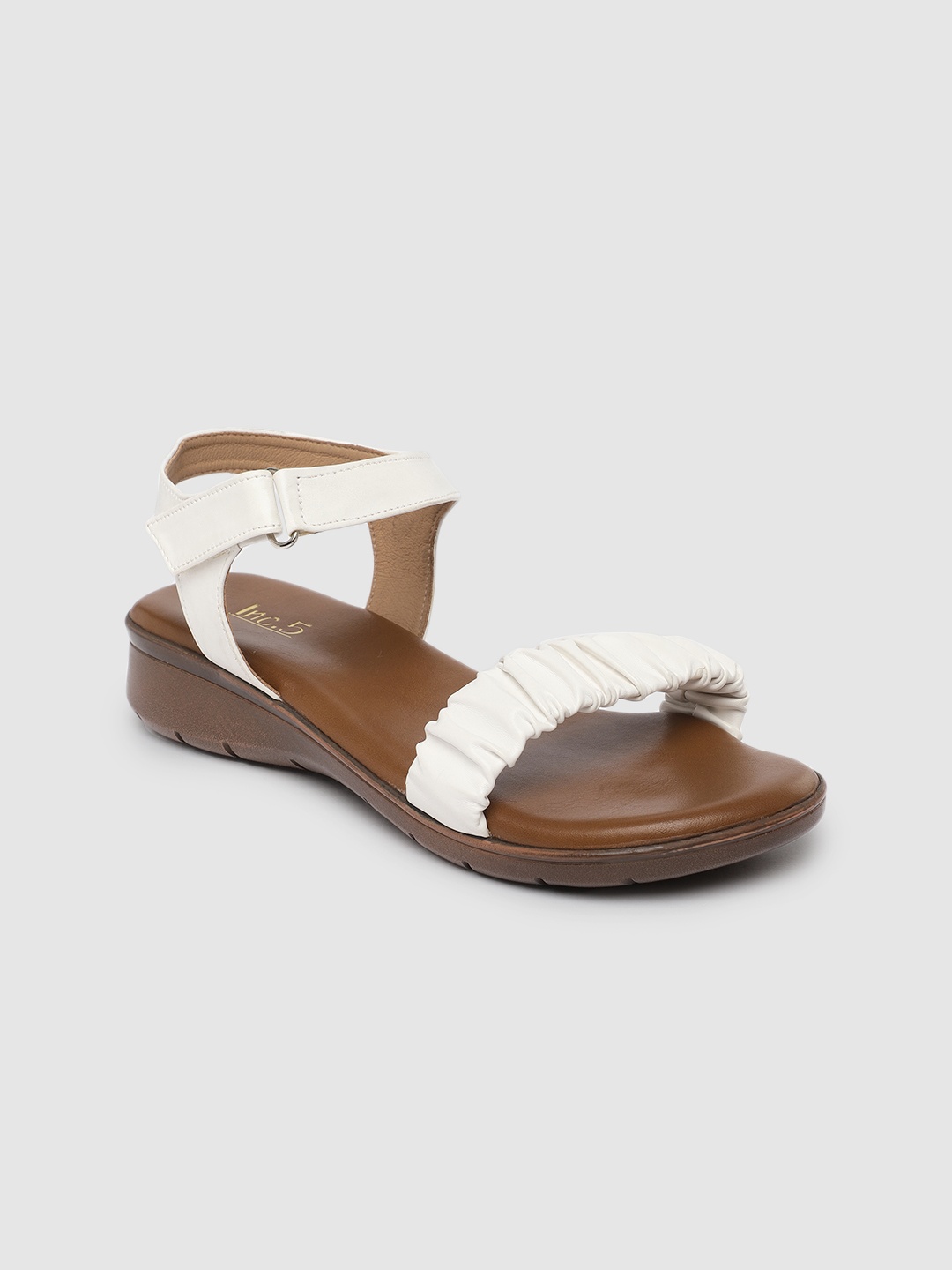 

Inc 5 White Solid Comfort Heels