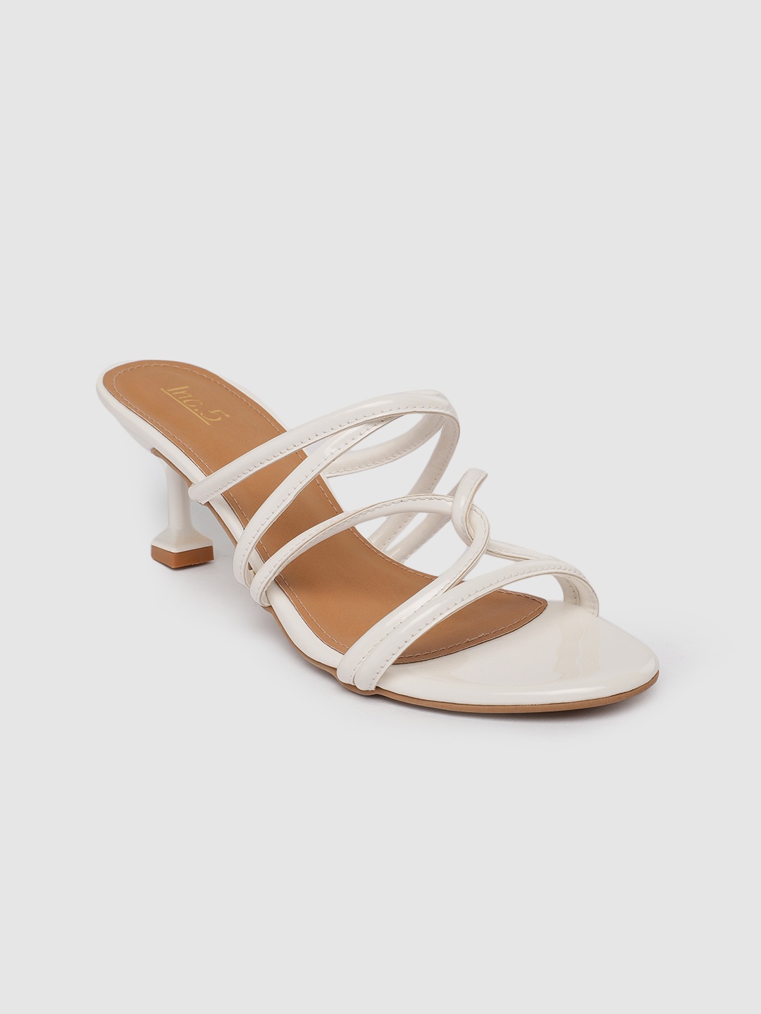 

Inc 5 Women White Solid Heel Sandals