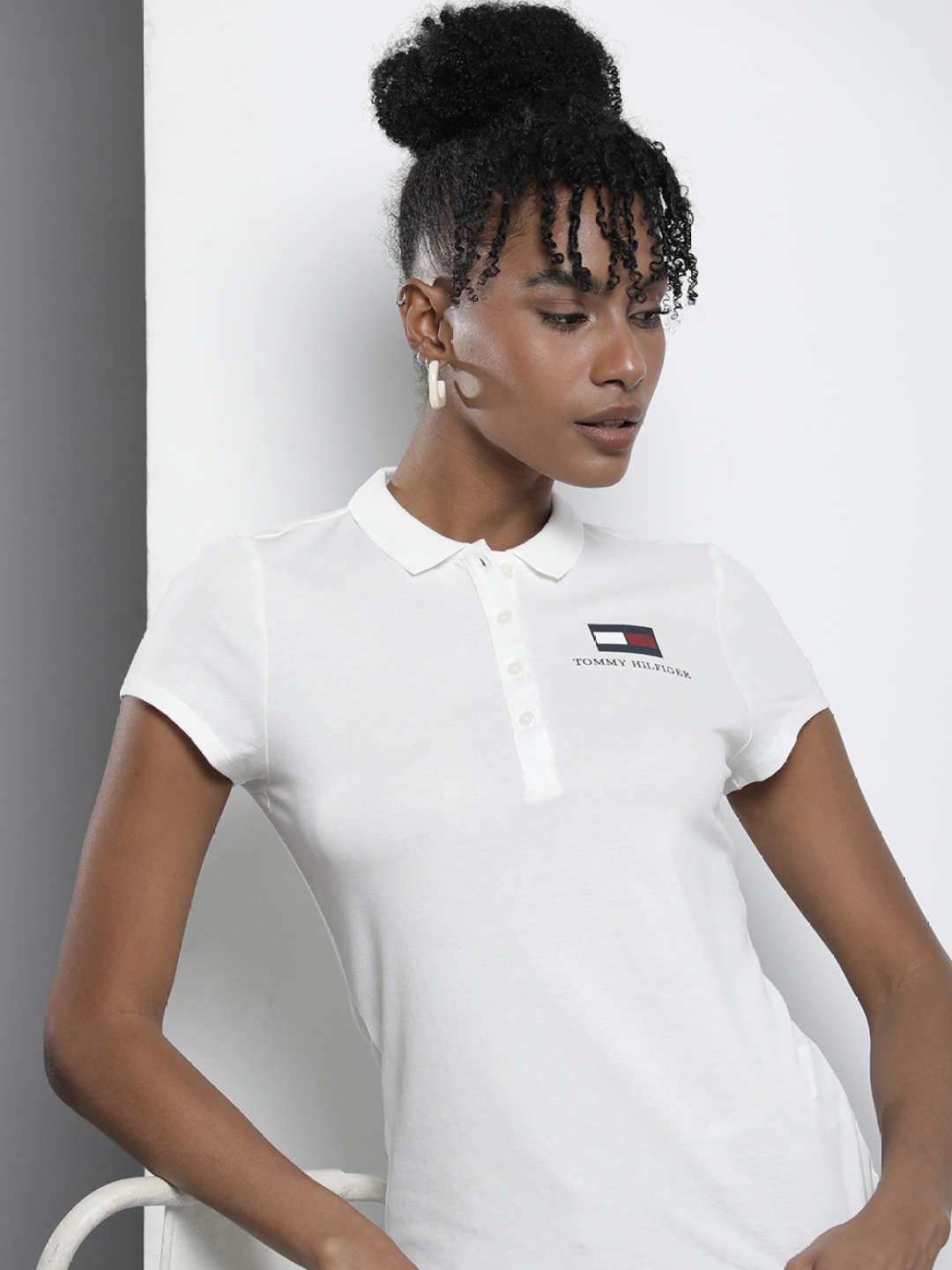 

Tommy Hilfiger Polo Collar Slim Fit T-shirt, White