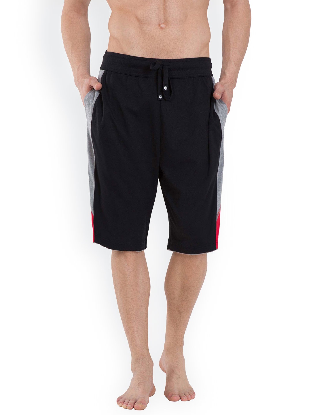 

Jockey Men Black Solid Lounge Shorts