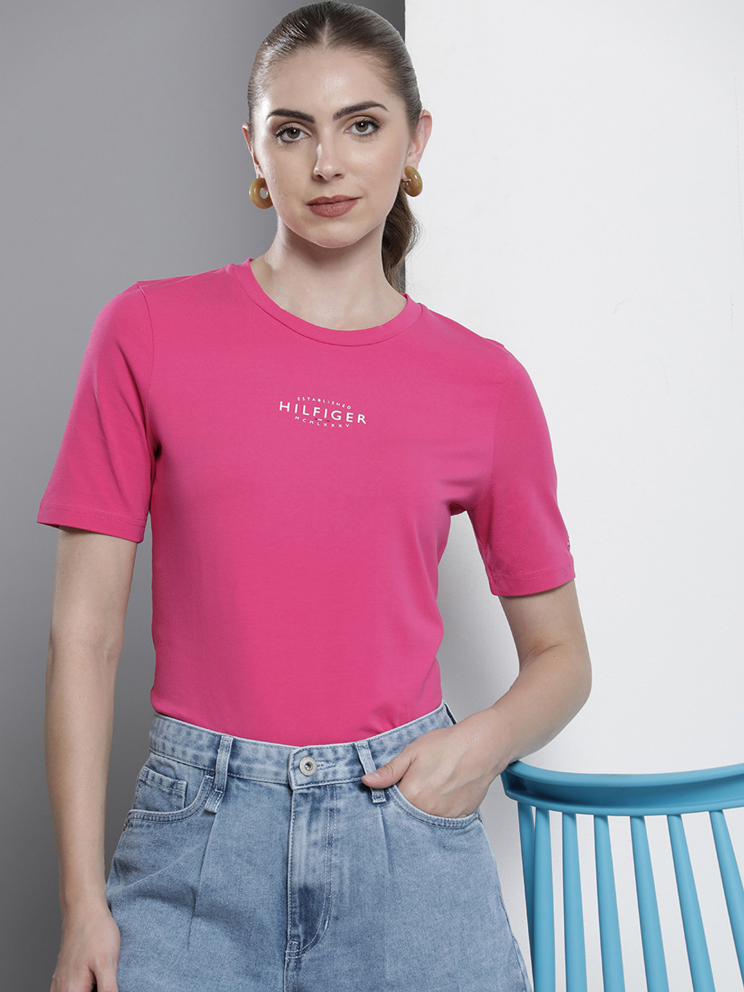 

Tommy Hilfiger Solid T-shirt, Magenta