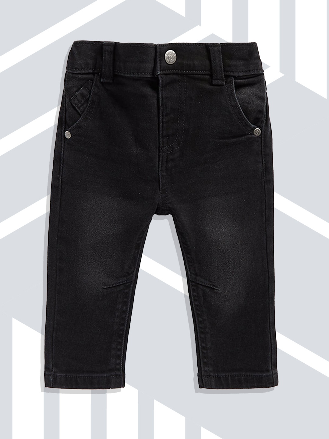 

mothercare Boys Black Heavy Fade Stretchable Jeans