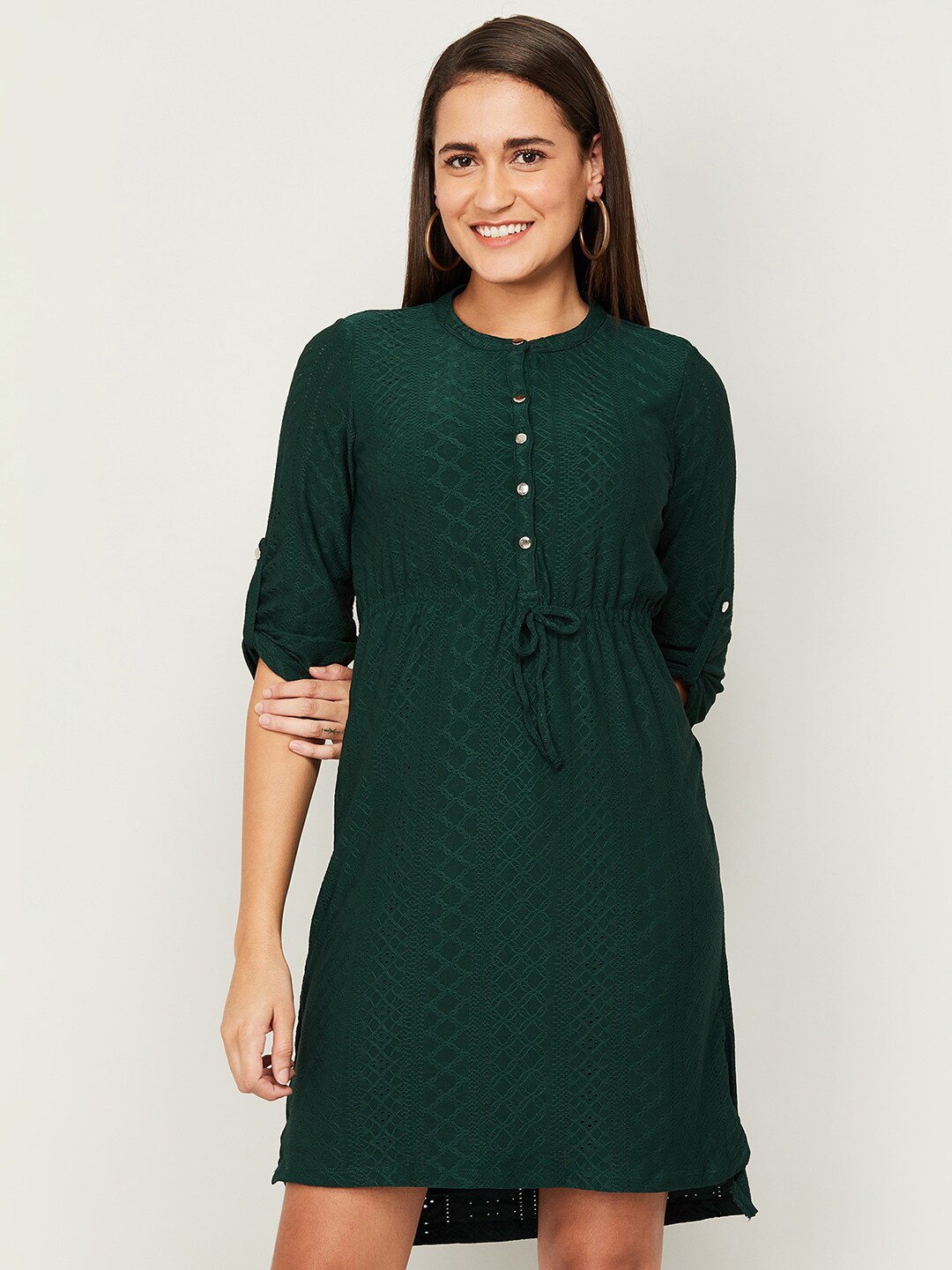 

Bossini Green A-Line Dress