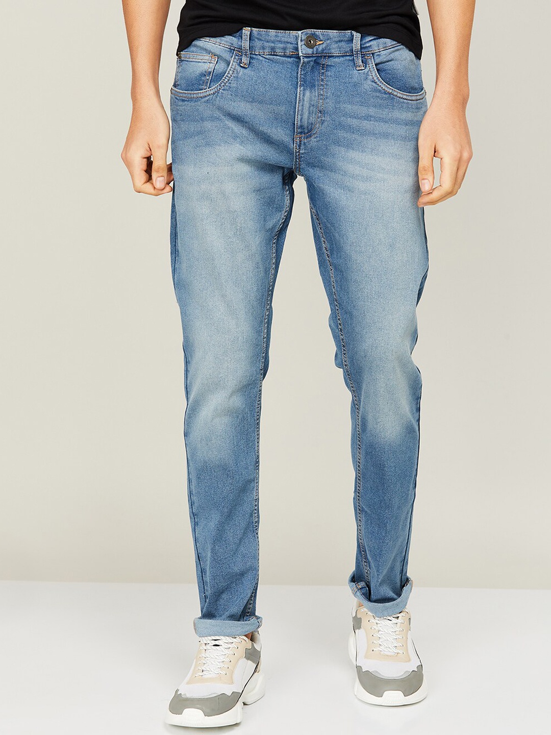 

Forca by Lifestyle Men Blue Heavy Fade Cotton Jeans