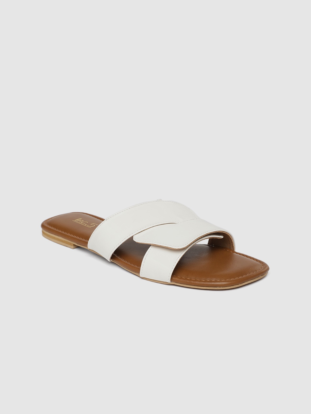 

Inc 5 Women White Open Toe Flats