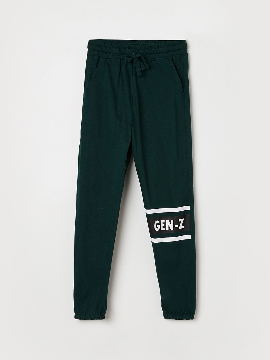 

Fame Forever by Lifestyle Boys Green Printed Cotton Joggers