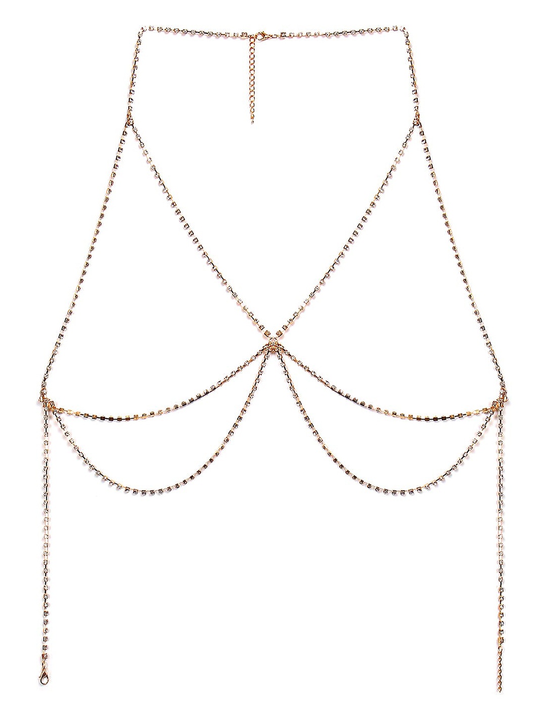 

FemNmas Gold-Toned Gold-Plated Body Chain