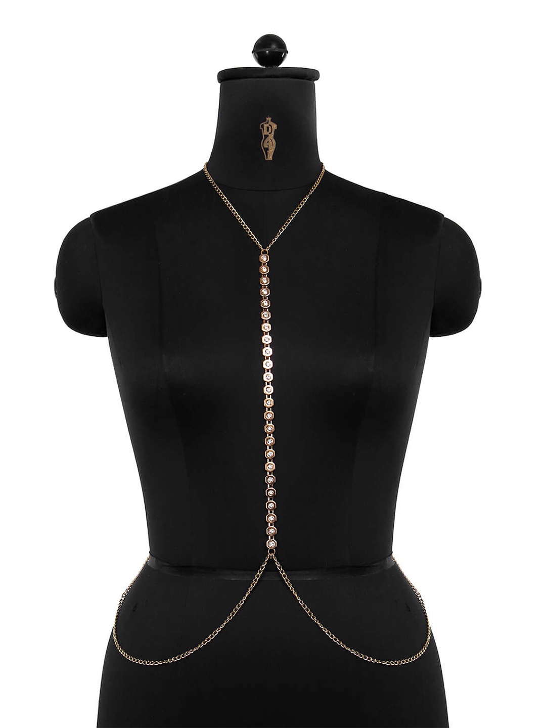 

FemNmas Gold-Toned Gold-Plated Body Chain
