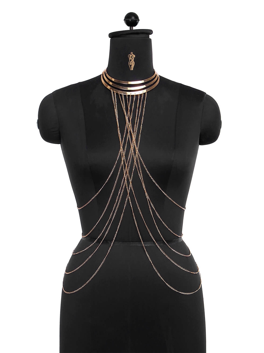 

FemNmas Gold-Toned Gold-Plated Body Chain