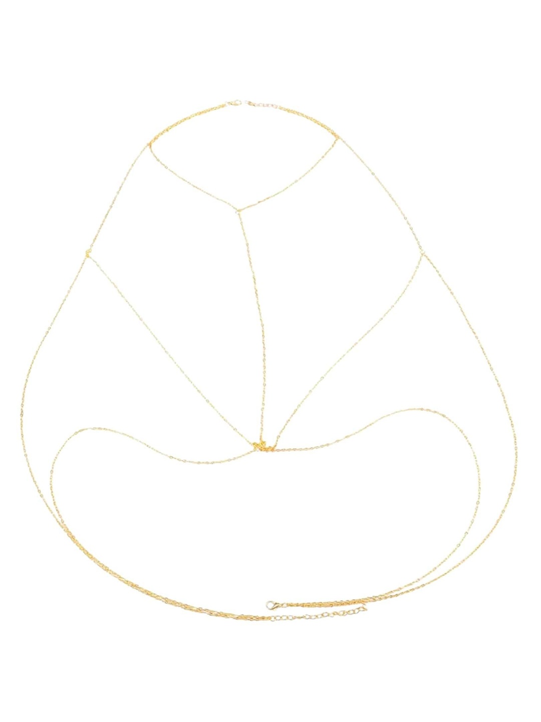 

FemNmas Gold-Toned Gold-Plated Body Chain